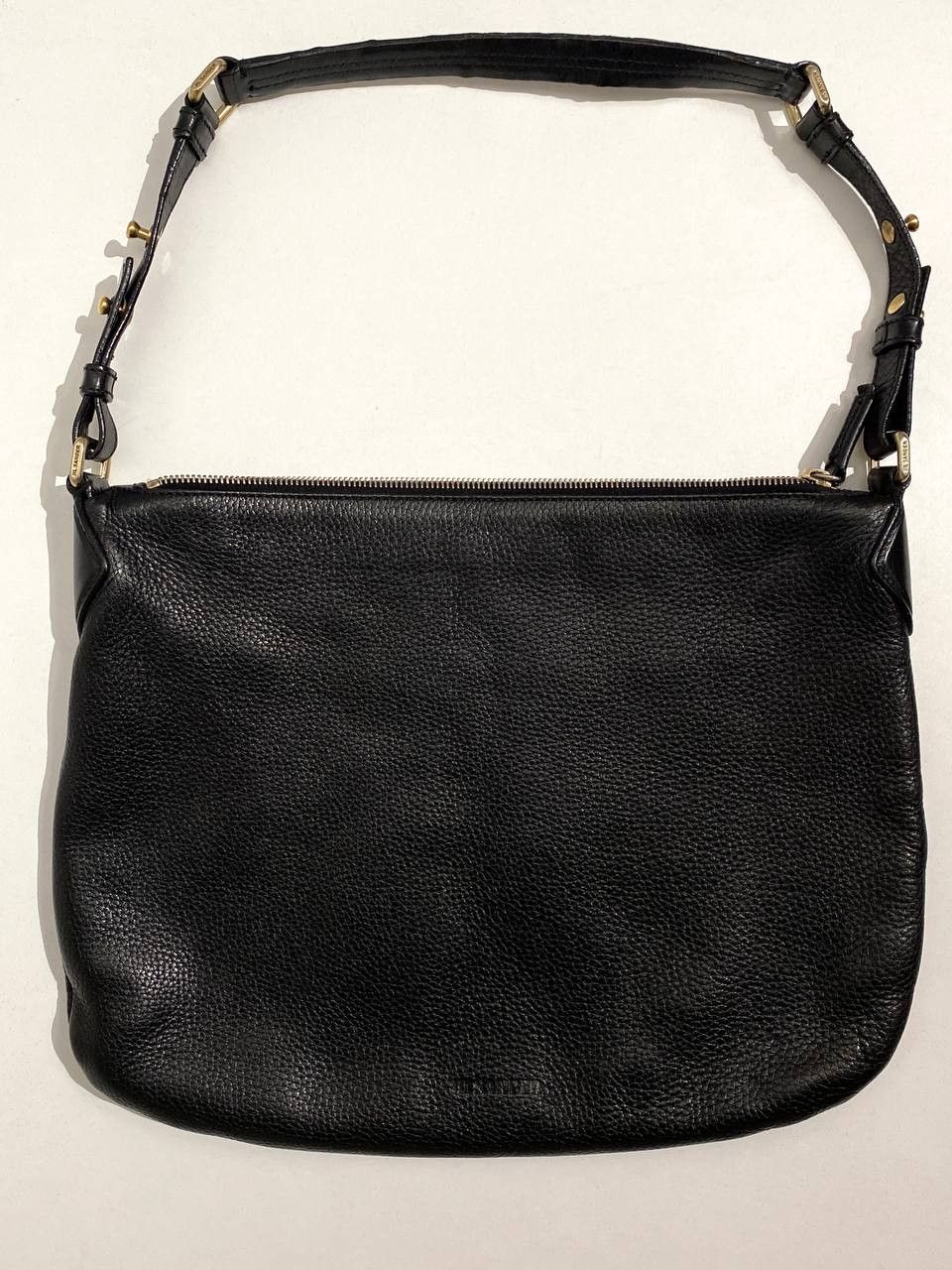 Jil Sander Jil Sander Black Logo Lamb Leather Hand Shoulder Bag Size ONE SIZE - 2 Thumbnail