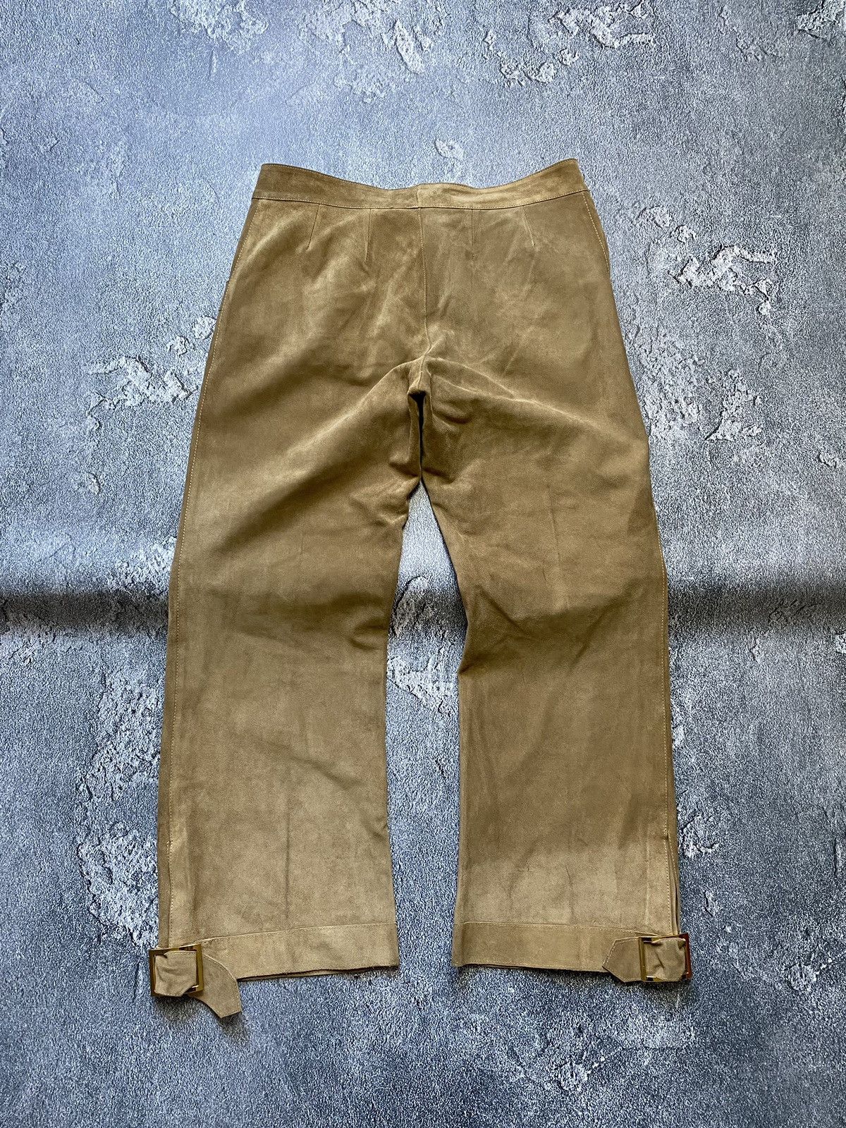 Marni Marni suede leather pelle wide pants Size 28" / US 6 / IT 42 - 8 Thumbnail