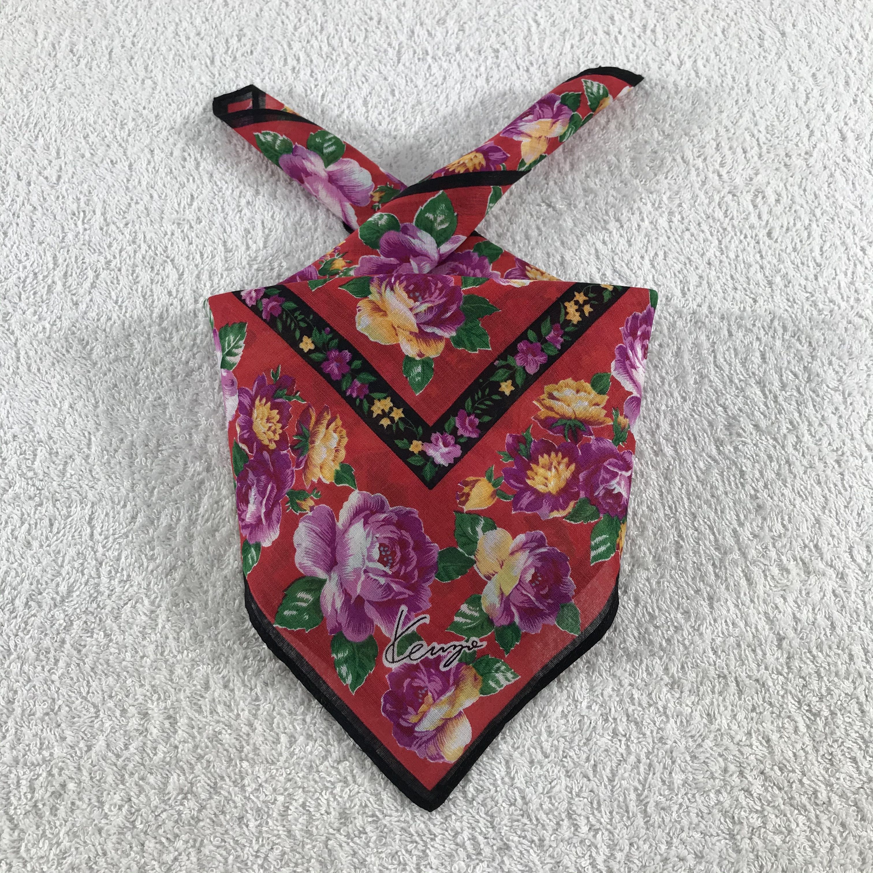 Kenzo × Vintage Kenzo Bandana / Handkerchief / Neckerchief - S254 Size ONE SIZE - 3 Thumbnail