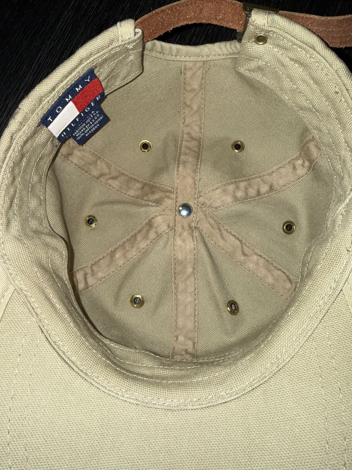 Tommy Hilfiger Vintage Tommy Hilfiger Field Reporter Canvas Strapback Hat Size ONE SIZE - 4 Thumbnail