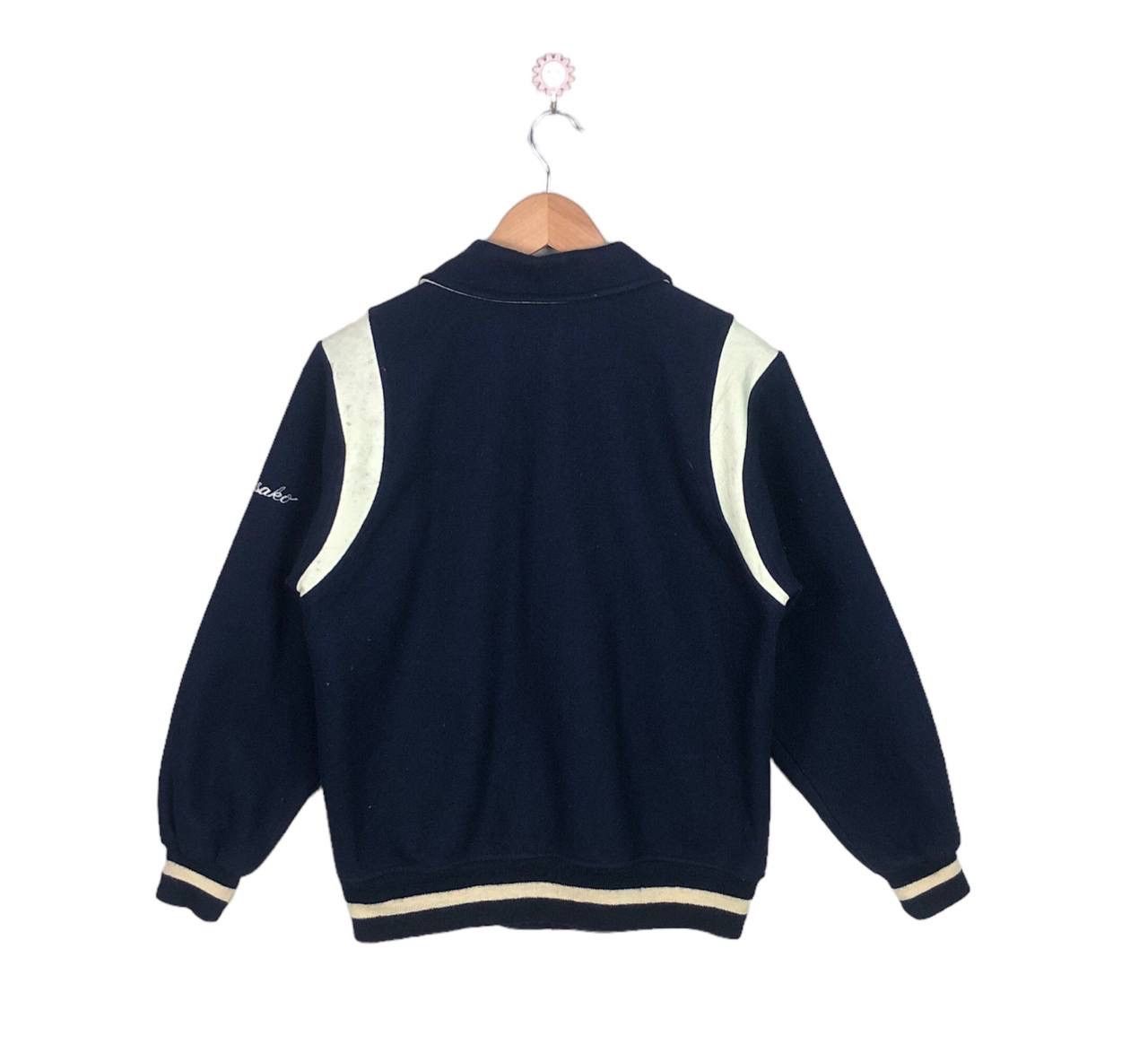 Japanese Brand Avant Garde Chug Wool Leather Varsity Teddy Jacket YSL Size US M / EU 48-50 / 2 - 2 Thumbnail