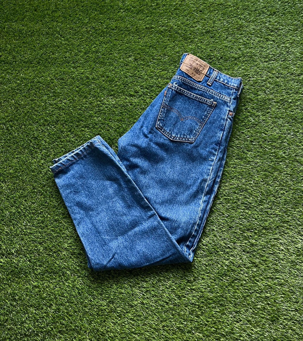 Vintage 80s Men's Levi's Orange Tab 550 Denim Jeans