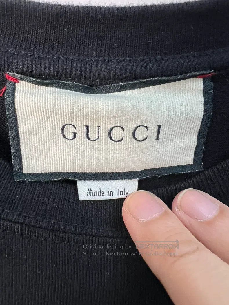 Gucci Gucci Black short-sleeved T-shirt with lightning print Size US S / EU 44-46 / 1 - 4 Thumbnail