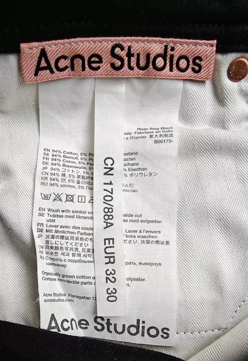 Acne Studios acne studiosblack jeans 2503-Nextarrow Size US 30 / EU 46 - 4 Thumbnail