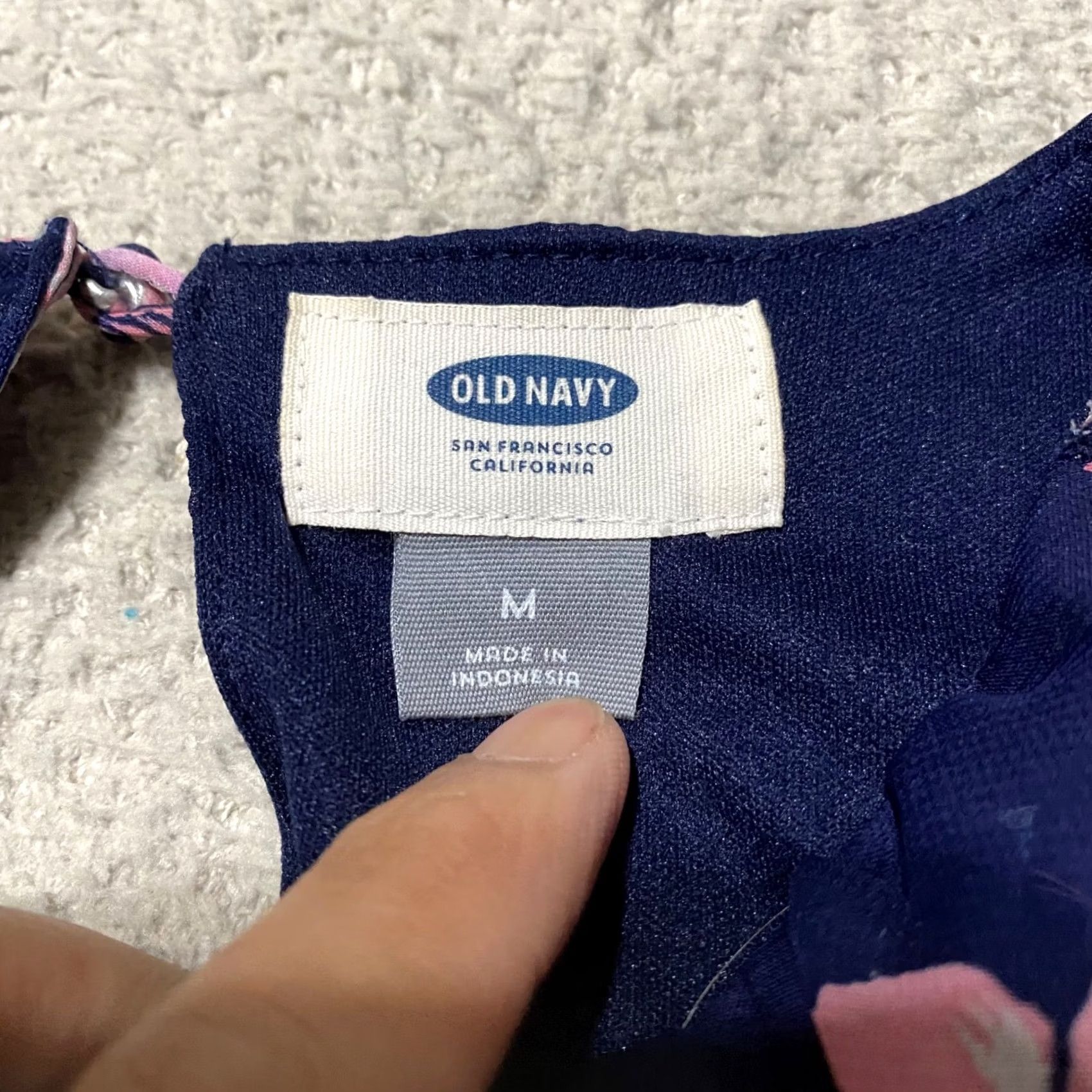 Old Navy Old Navy Womens Dress Maxi Floral Blue Chiffon Sleeveless Ruffle Keyhole Round Neck M Size M / US 6-8 / IT 42-44 - 3 Thumbnail