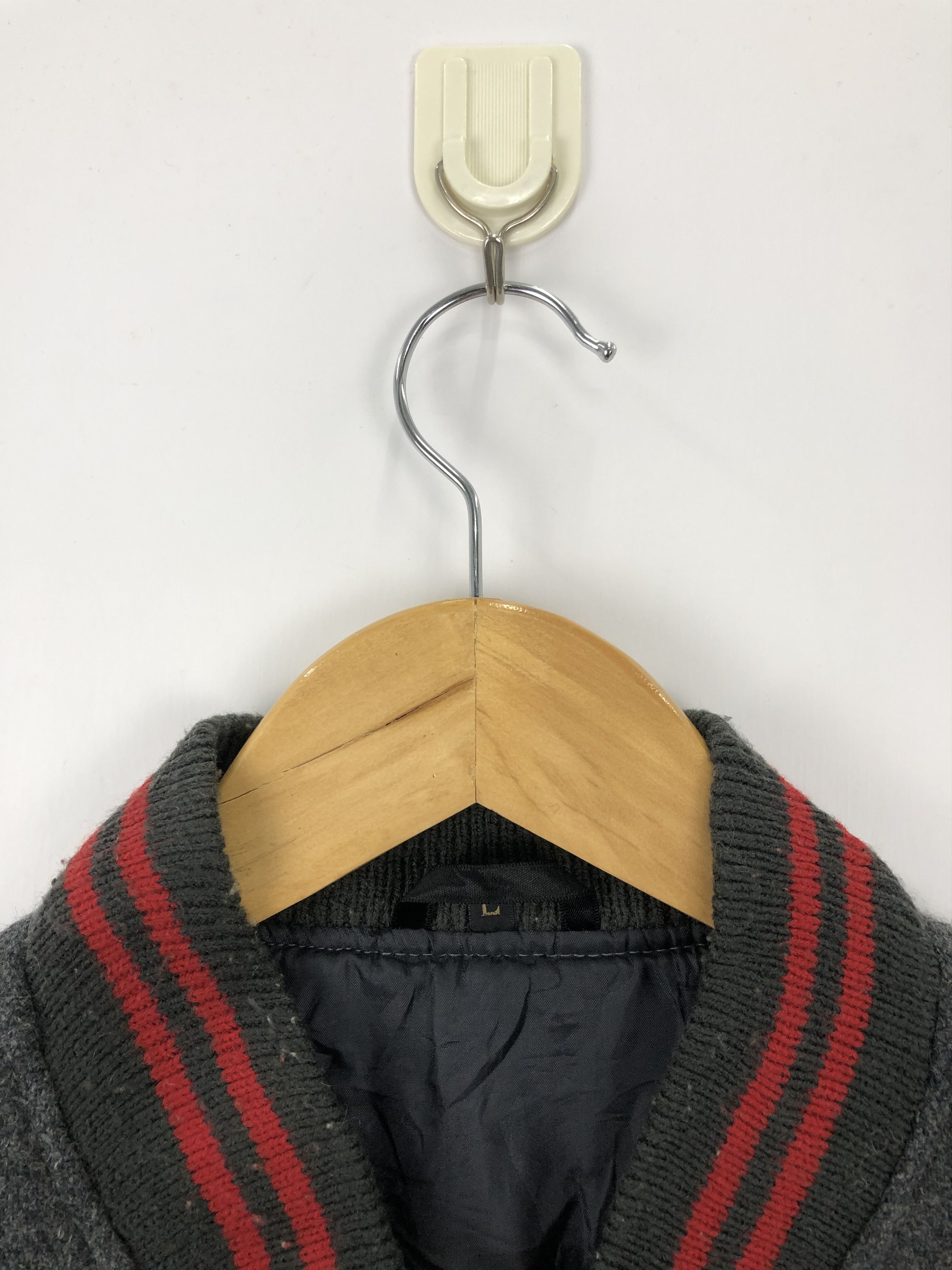 Japanese Brand Vintage 90s Japanese Brand Wool Varsity Jacket V0319 Size US L / EU 52-54 / 3 - 6 Thumbnail