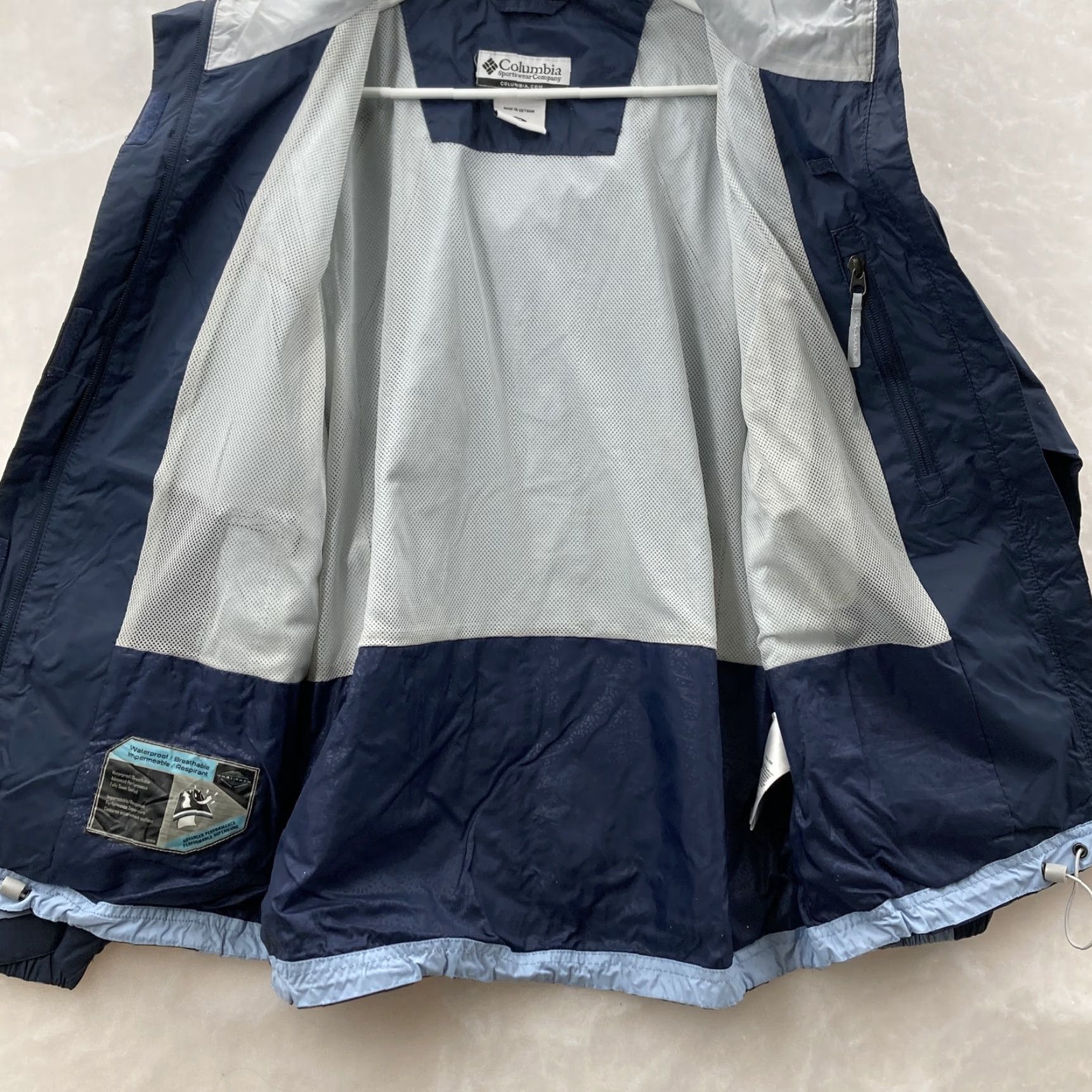 Vintage Columbia Womens Blue Long Sleeve Windbreaker Hooded Jacket M Regular Size Size M / US 6-8 / IT 42-44 - 6 Thumbnail