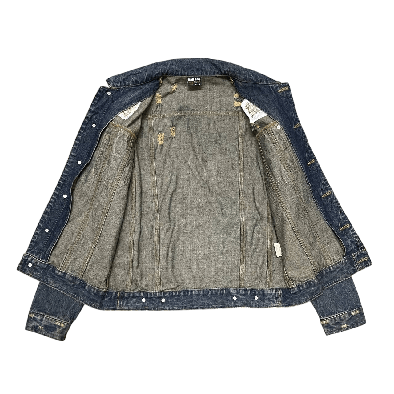 Japanese Brand Vintage Bad Boy USA Denim Jacket Distressed Style Size US M / EU 48-50 / 2 - 5 Thumbnail