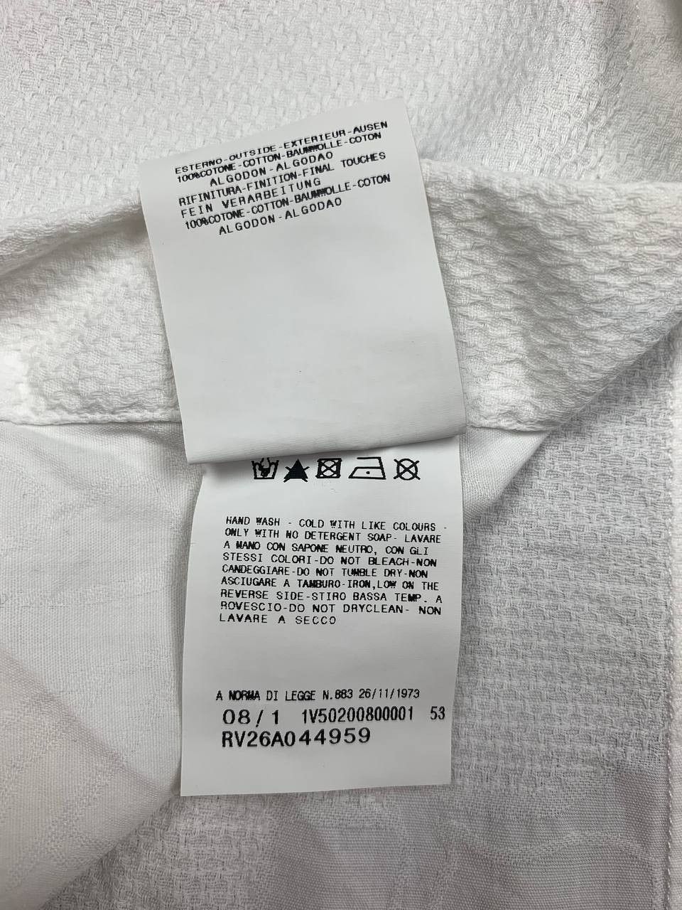 Versace Jeans Couture Versace Jeans VJC Men's White Short Sleeve Button Up Shirt Size US L / EU 52-54 / 3 - 20 Thumbnail