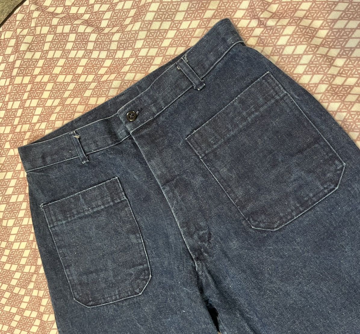 Vintage Vintage 1970’s US Navy Seafarer Pants 28.5x35 Size US 29 - 3 Thumbnail