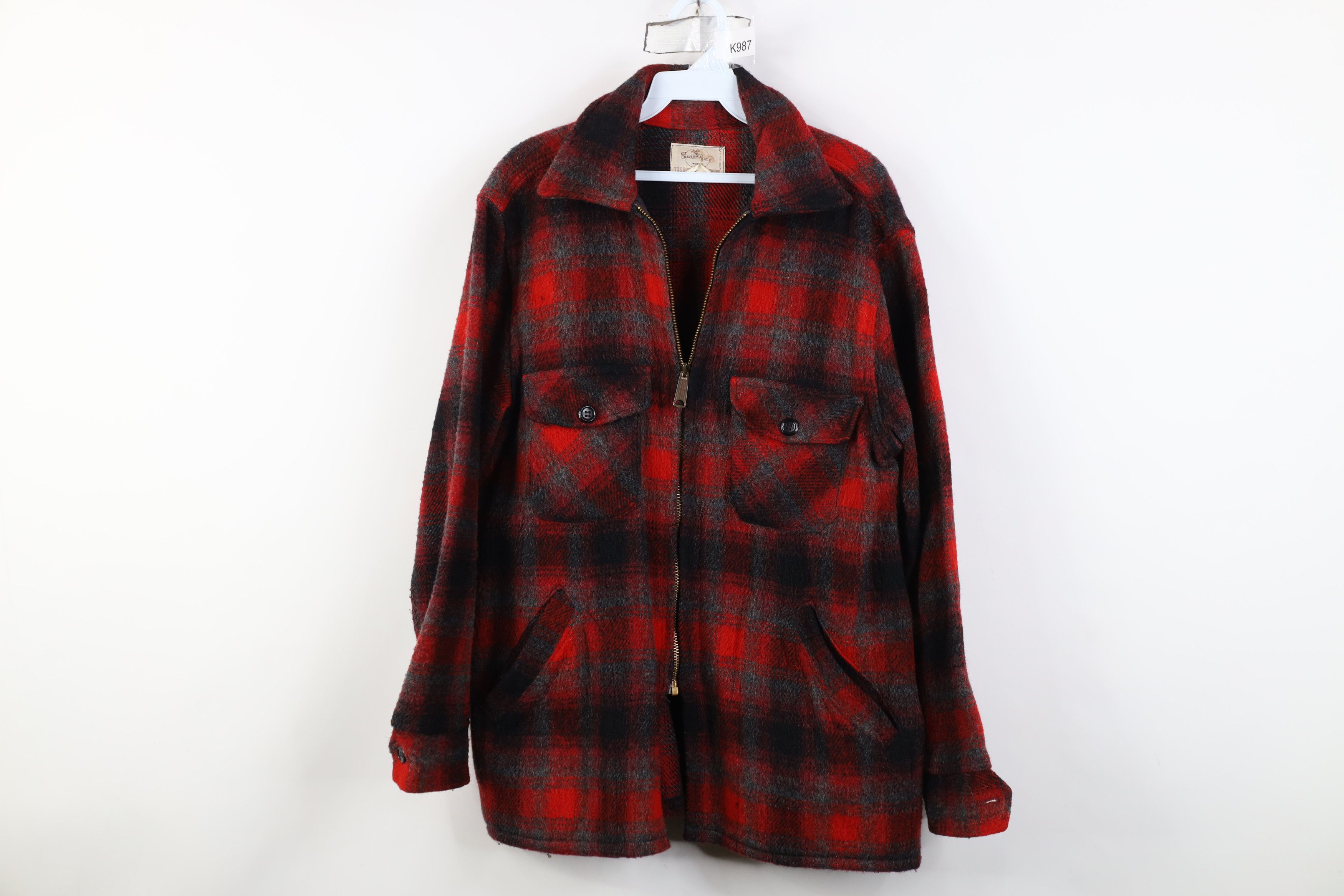 Vintage Vintage 60s Streetwear Full Zip Shirt Jacket Jac Shirt USA Size US M / EU 48-50 / 2 - 1 Thumbnail