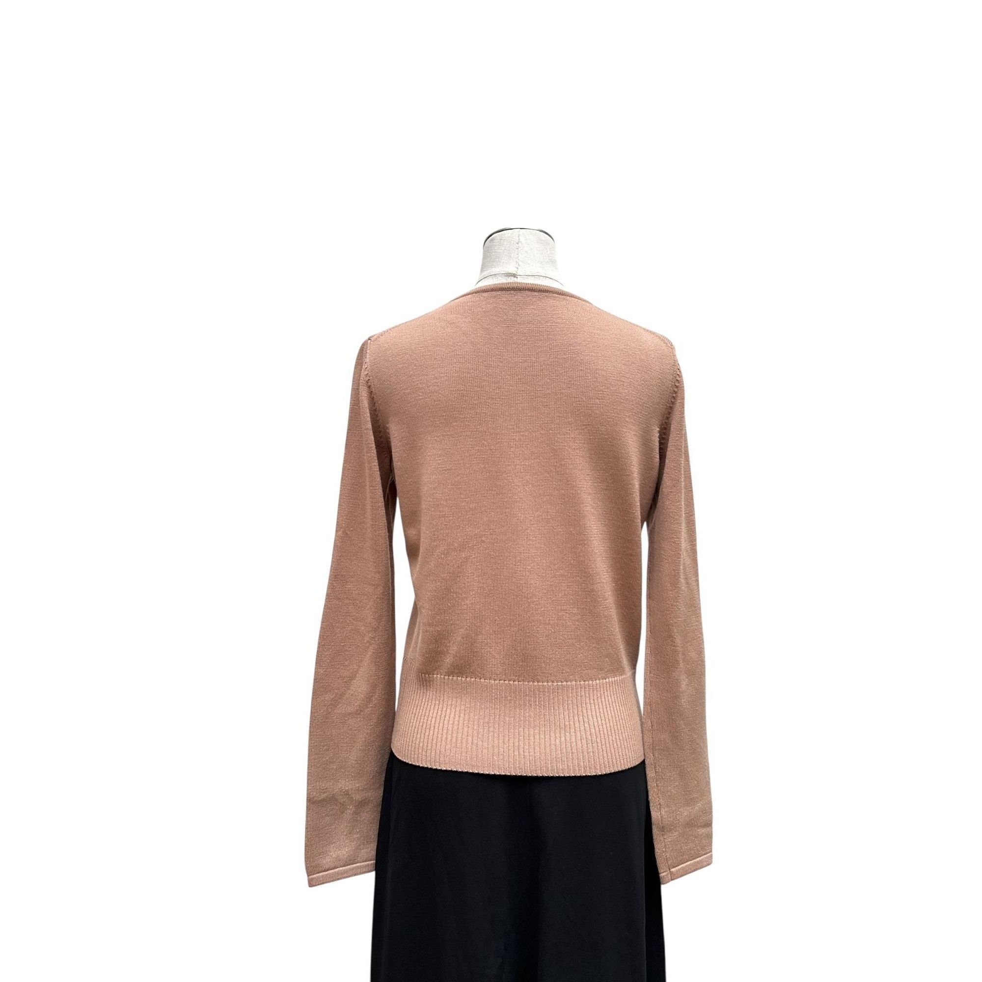 Alaia Brown Virgin Wool Cardigan Size M / US 6-8 / IT 42-44 - 4 Thumbnail