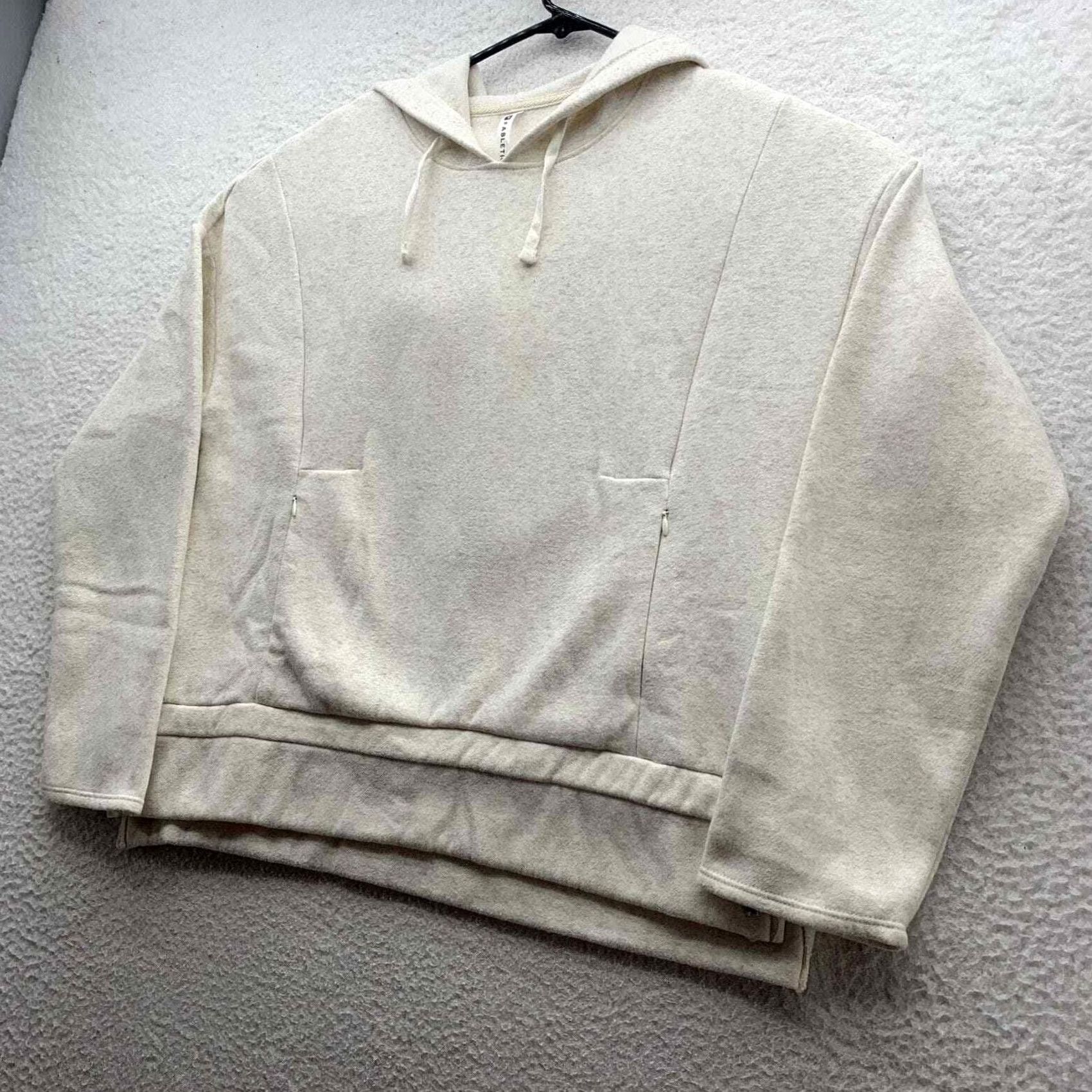 Fabletics Fabletics Hoodie Womens Small S Cream White Sweatshirt Pullover Athleisure Yoga Loose Fit Size S / US 4 / IT 40 - 3 Thumbnail