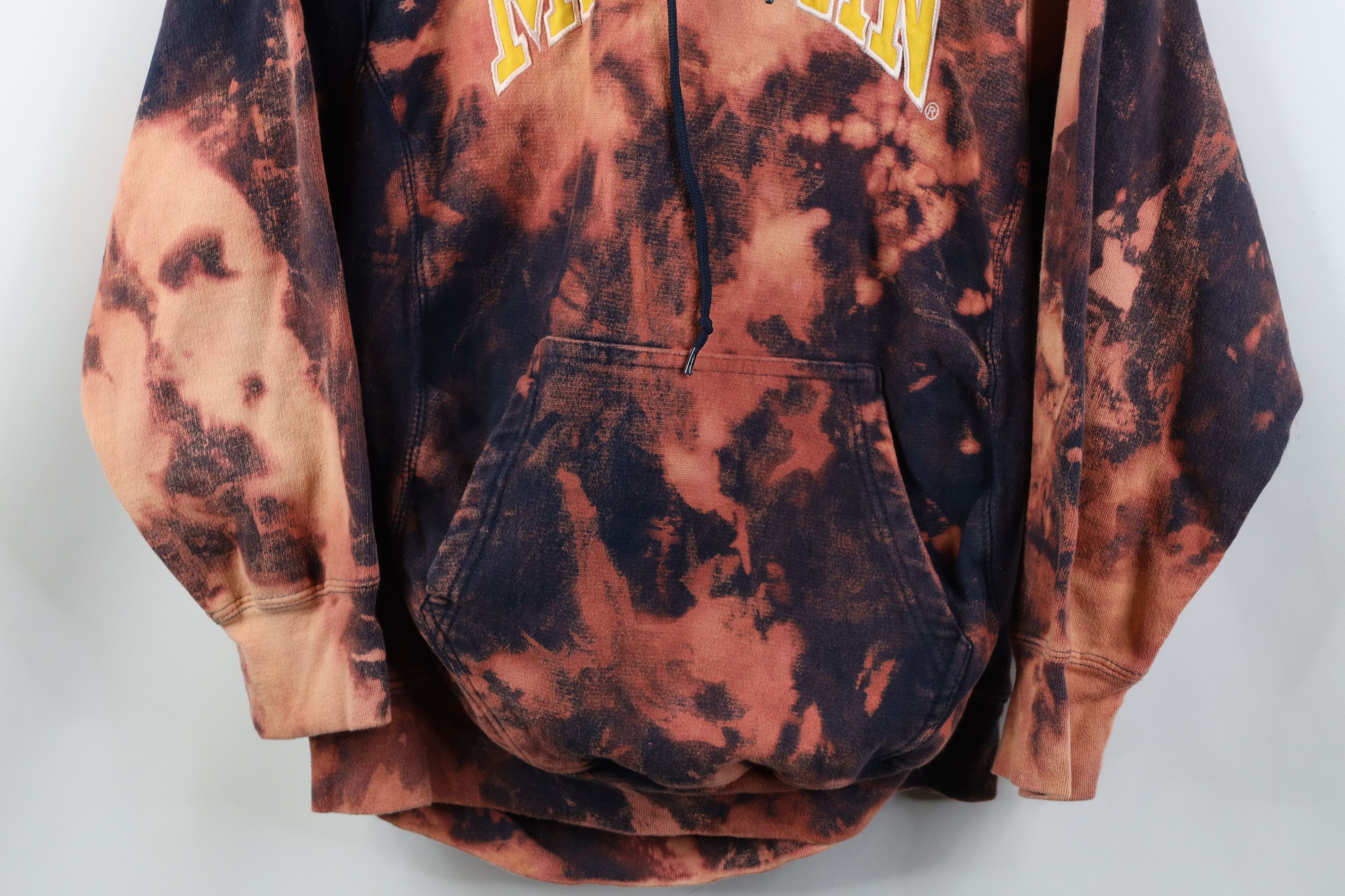 Vintage Vintage 90s Wash Heavyweight University of Michigan Hoodie Size M / US 6-8 / IT 42-44 - 3 Thumbnail