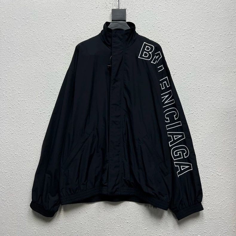 Balenciaga Side-Sleeve Logo Jacket