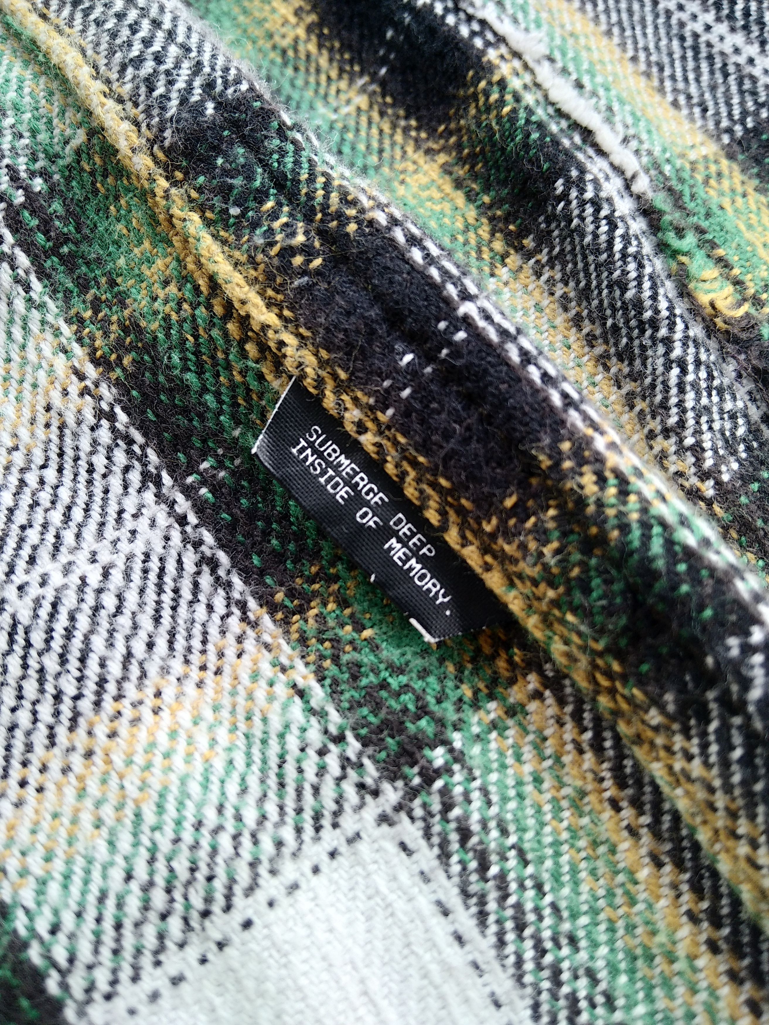 If Six Was Nine × Japanese Brand VTG BAL. INC ©2008 Distressed Plaid Flannel Shirt Size US XL / EU 56 / 4 - 6 Thumbnail