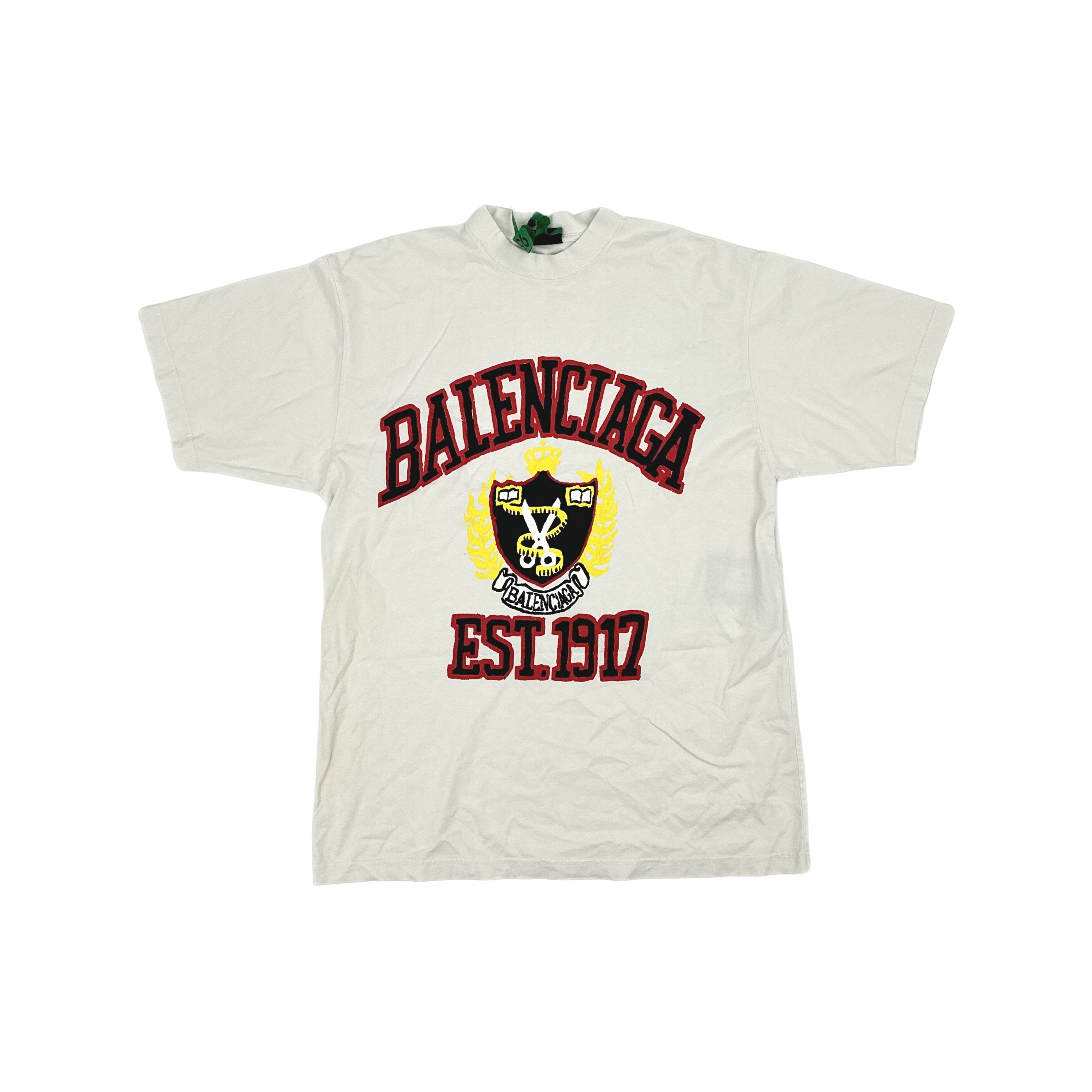 Balenciaga Balenciaga Graphic Logo Print T-Shirt S Size US S / EU 44-46 / 1 - 1 Thumbnail