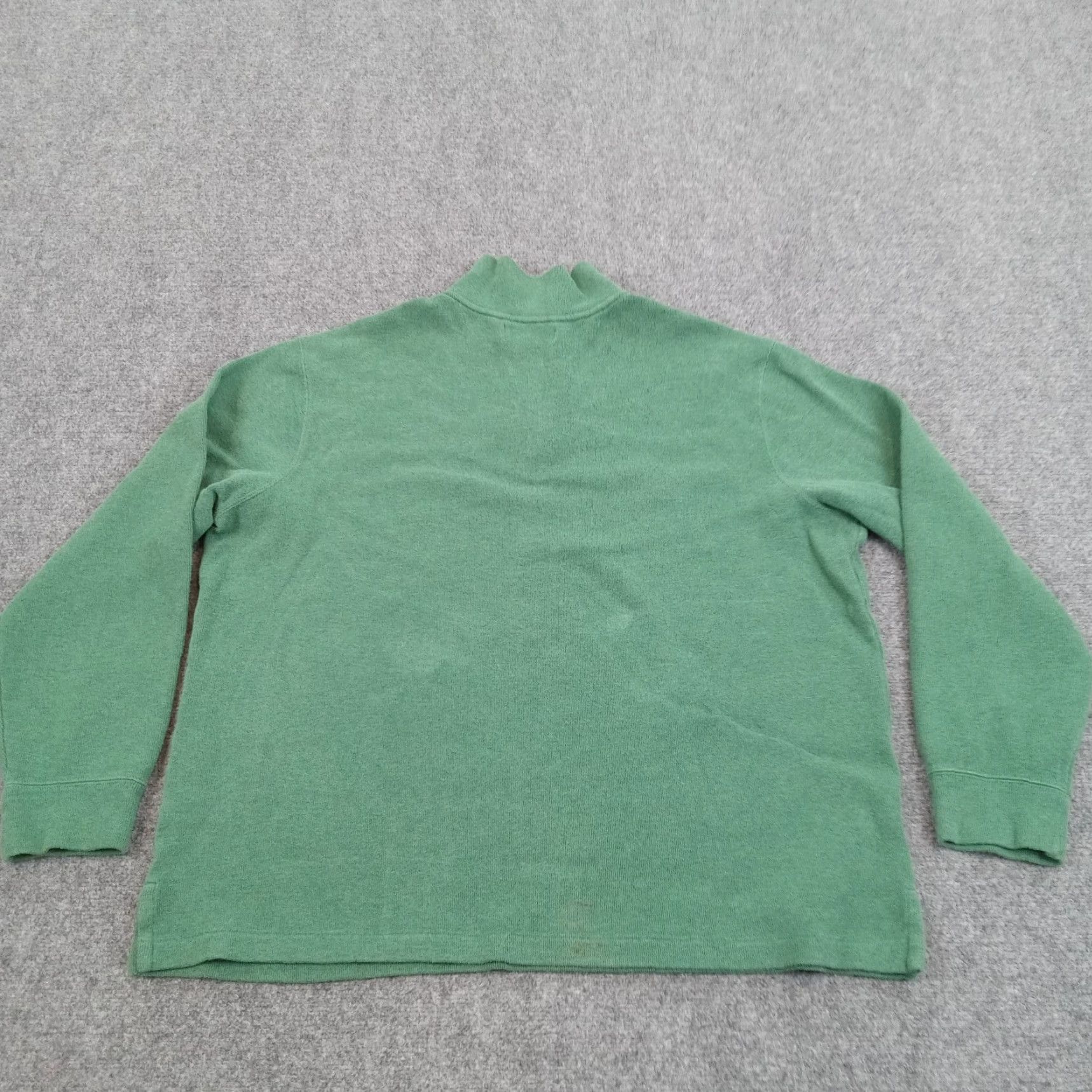 Ralph Lauren Polo Ralph Lauren Sweater Mens 2XL Green Mock Neck 1/4 Zip Pullover Cotton Long Sleeve Size US XXL / EU 58 / 5 - 7 Thumbnail