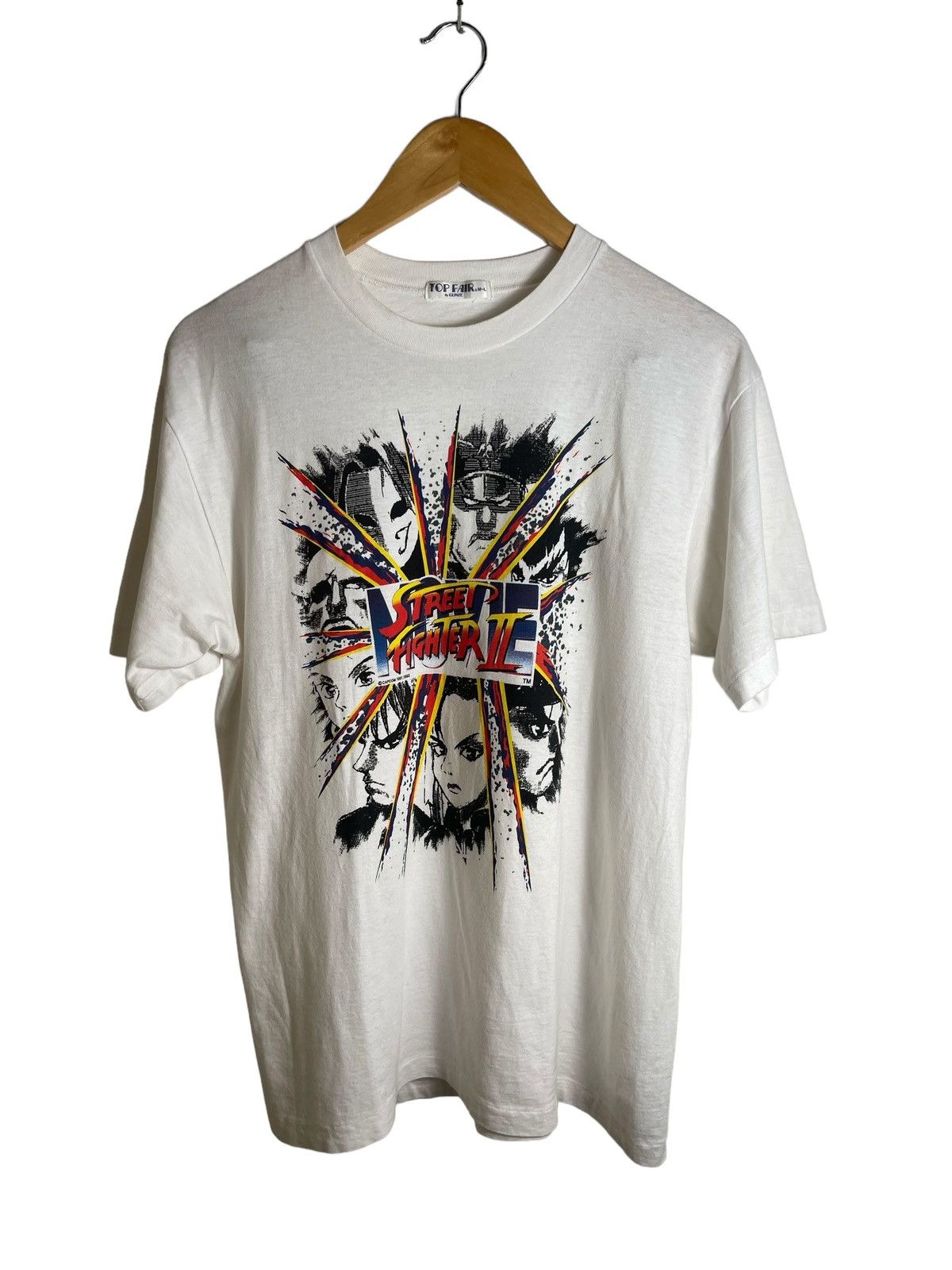 Street Fighter × Vintage Vintage 90s Rare Street fighter 11 single sticth shirt Size US M / EU 48-50 / 2 - 1 Thumbnail
