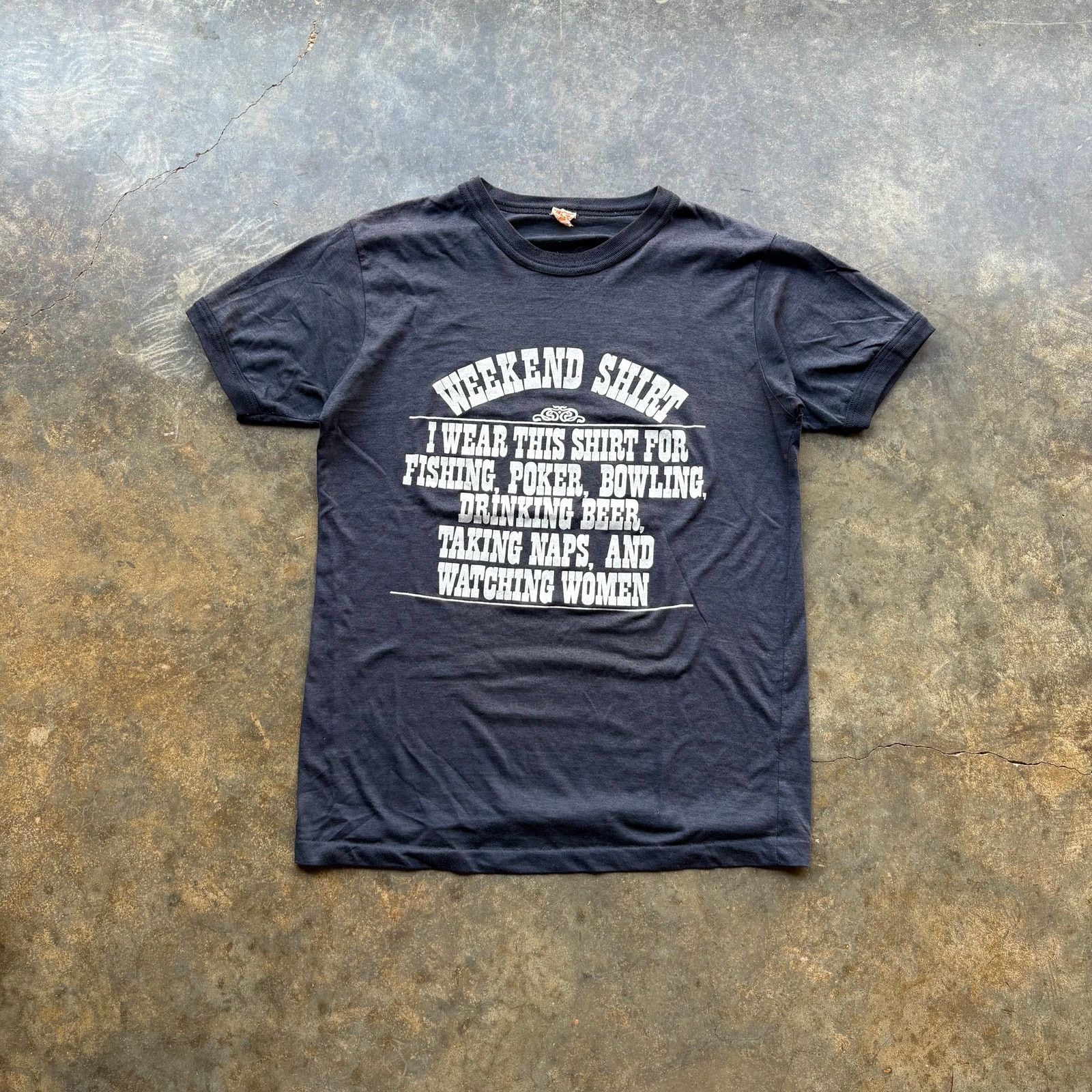 Vintage Crazy Vintage Drinking Beer Watching Women Ringer Tee Size US S / EU 44-46 / 1 - 1 Thumbnail