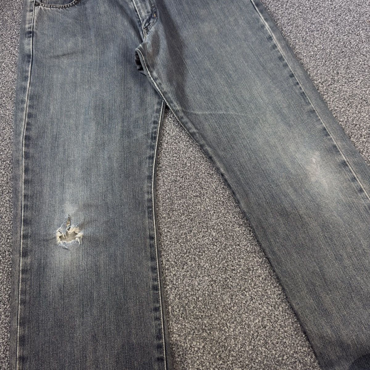Seditionaries 🇯🇵 Vintage 90s Japanese Baggy Edwin 404 Rusty Washed Denim Size US 33 - 4 Thumbnail