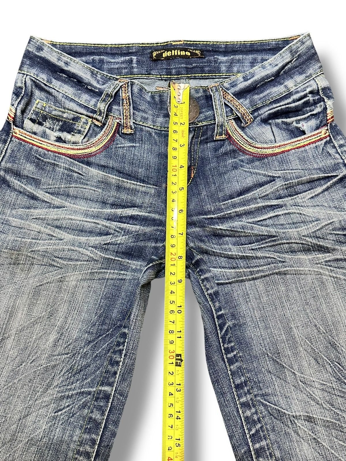 Japanese Brand Red Pepper Distressed Wideleg Bootcut Style Thunder Wash Size US 28 / EU 44 - 15 Thumbnail