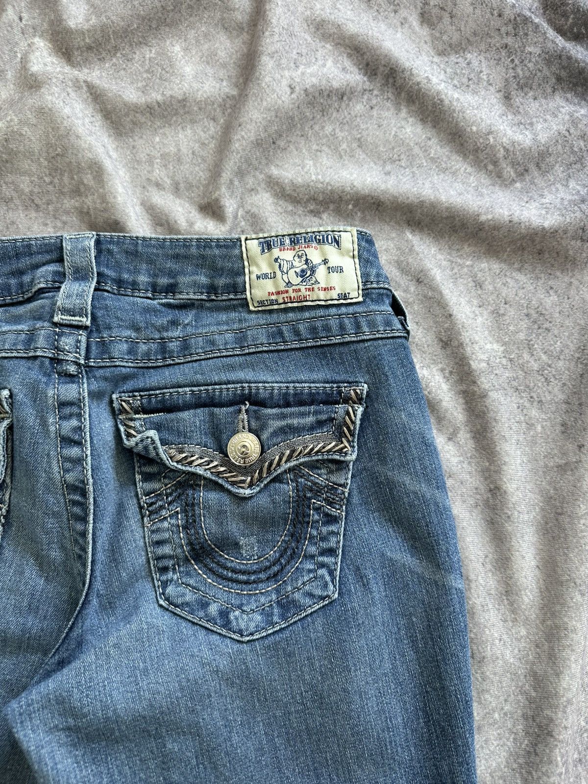 True Religion True Religion Straight Jeans Size 28" / US 6 / IT 42 - 5 Thumbnail