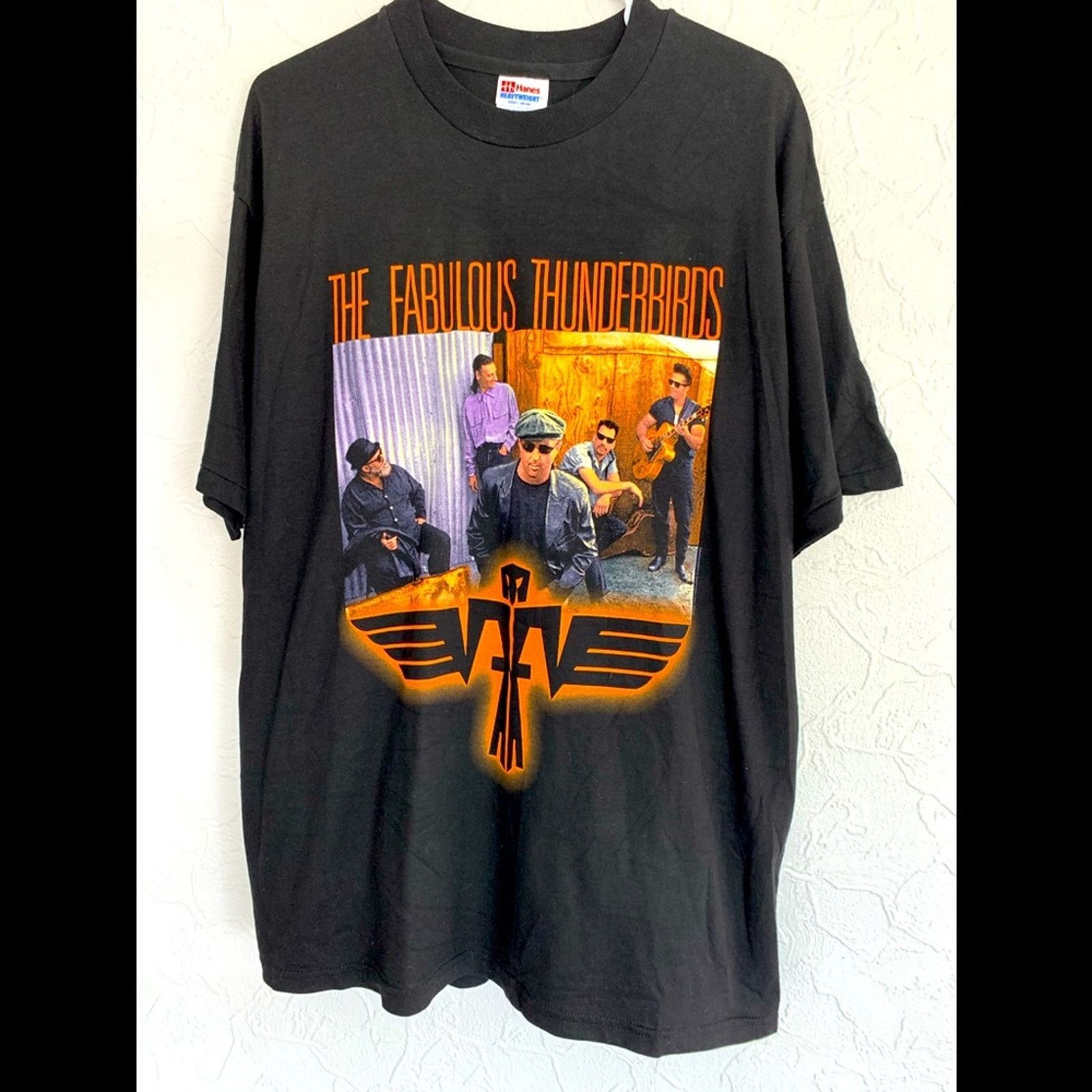 Hanes VINTAGE THE FABULOUS THUNDERBIRDS SINGLE STITCH BAND TEE LRG Size US L / EU 52-54 / 3 - 1 Thumbnail