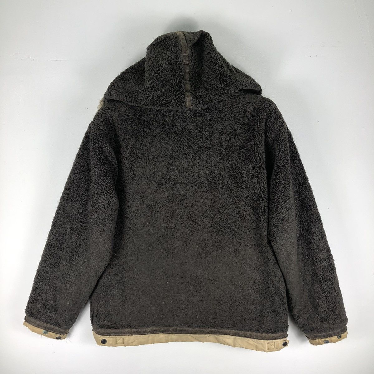 Avirex Vintage 90's Avirex Sherpa Hoodie Jacket Button up Size US L / EU 52-54 / 3 - 4 Thumbnail