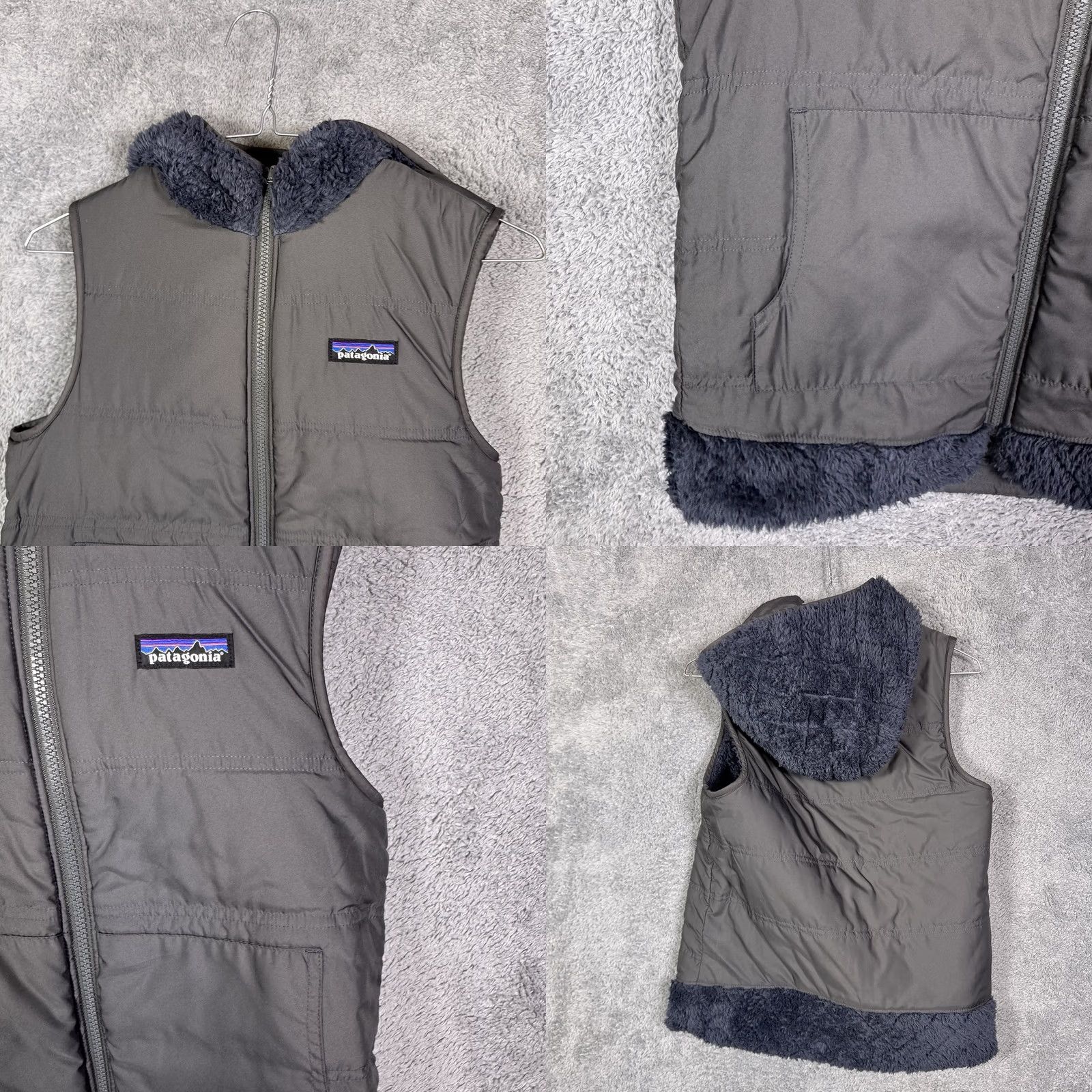 Patagonia VINTAGE Patagonia Vest Womens XS Los Gatos Reversible Quilted Fur Sherpa Hooded 25220 Size XS / US 0-2 / IT 36-38 - 9 Thumbnail