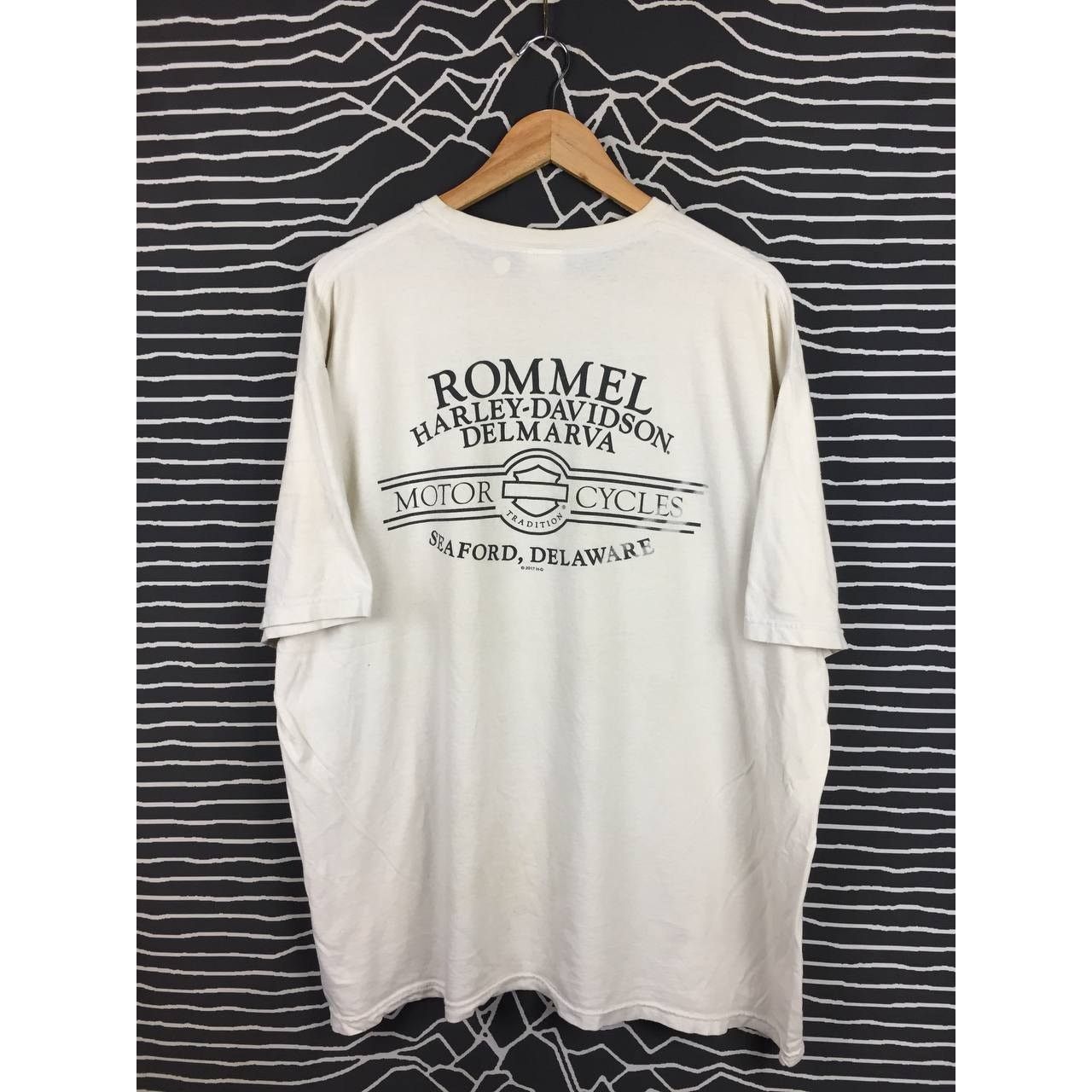 Harley Davidson × Vintage Vtg Harley Davidson Ready To Ride Rommel Delmarva Tee 3XL Size US XXL / EU 58 / 5 - 17 Thumbnail