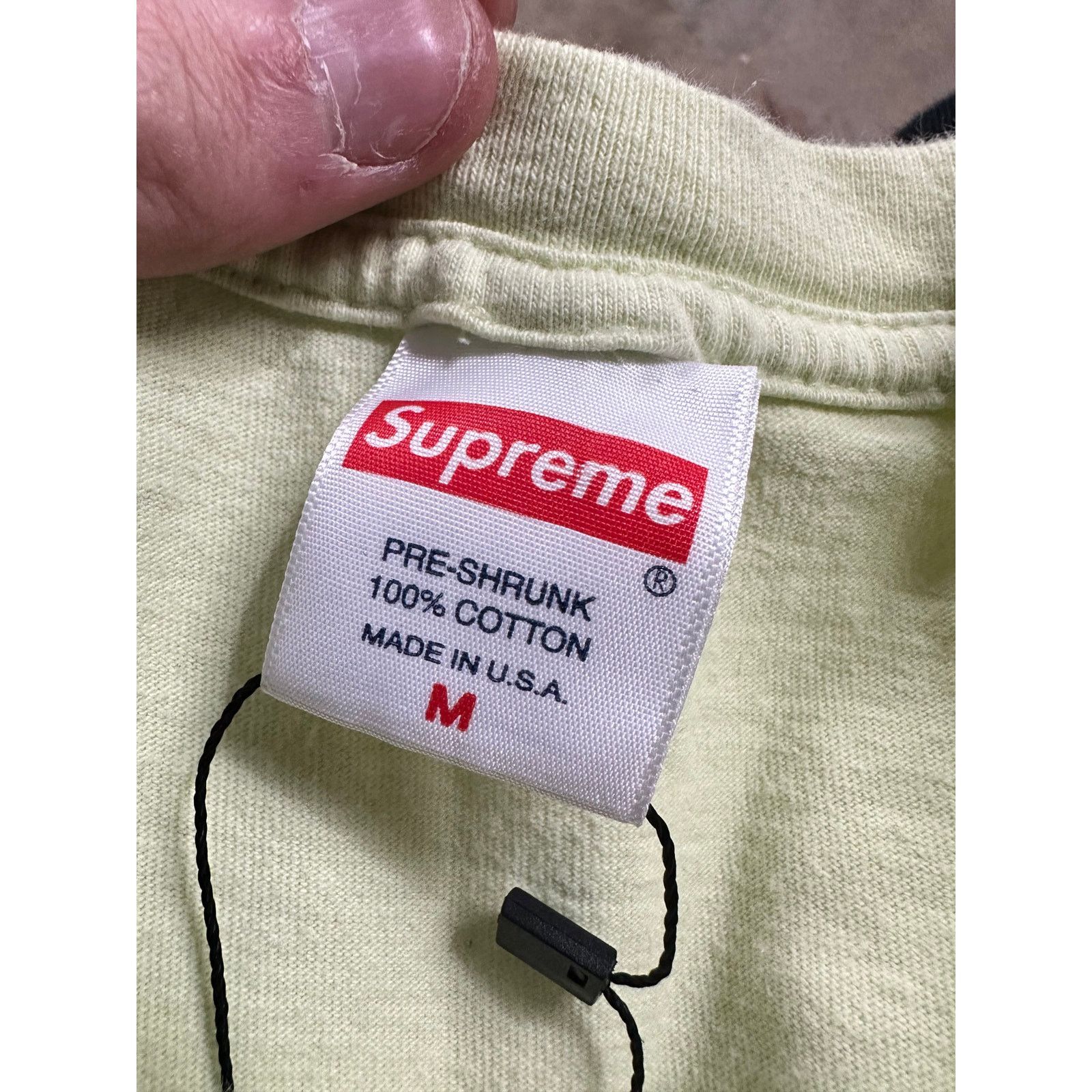 Supreme Supreme Neon Tee Green Medium Used Size US M / EU 48-50 / 2 - 3 Thumbnail
