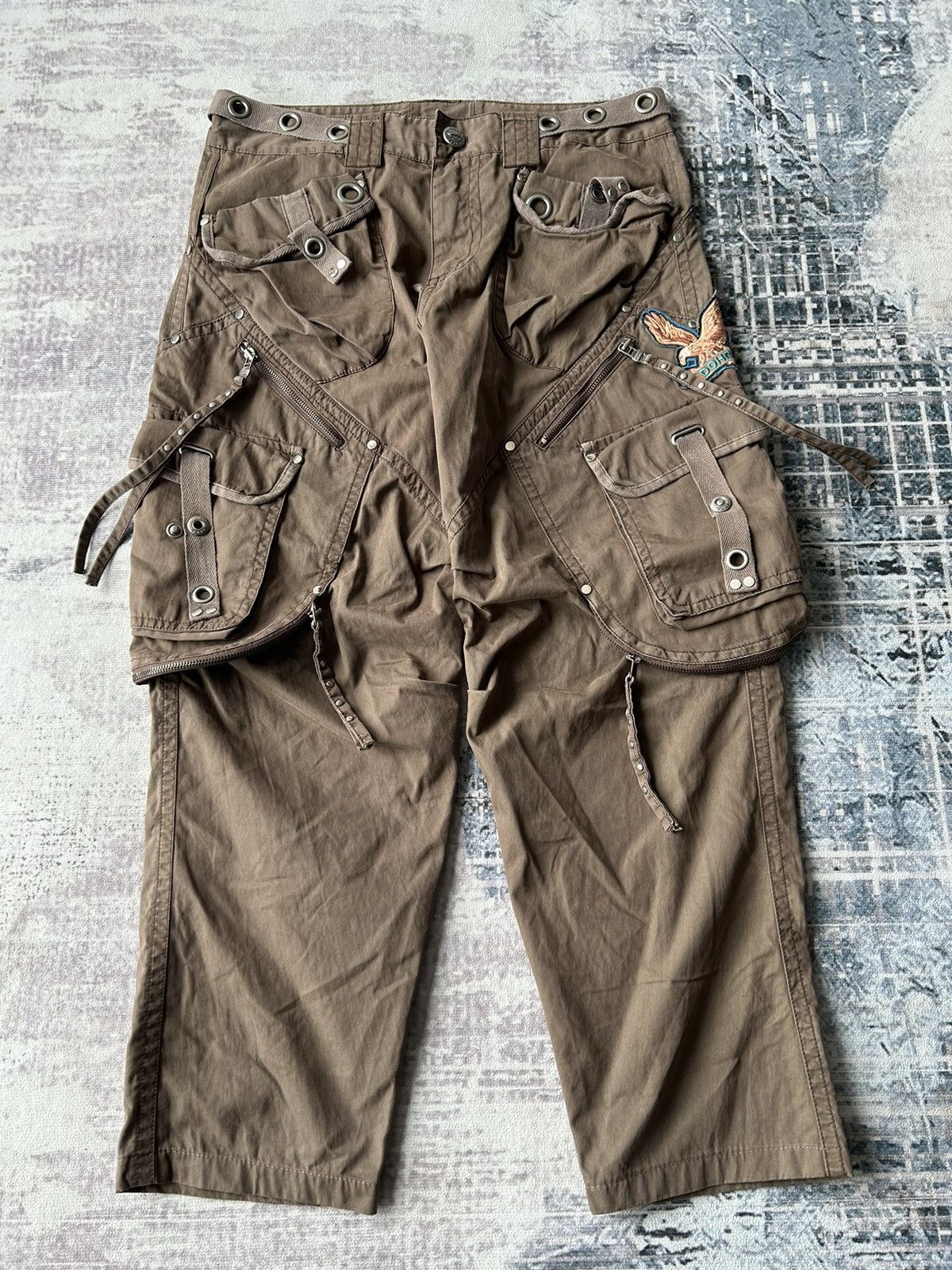 If Six Was Nine Bondage Multipocket Cargo Pants Size US 35 - 1 Thumbnail