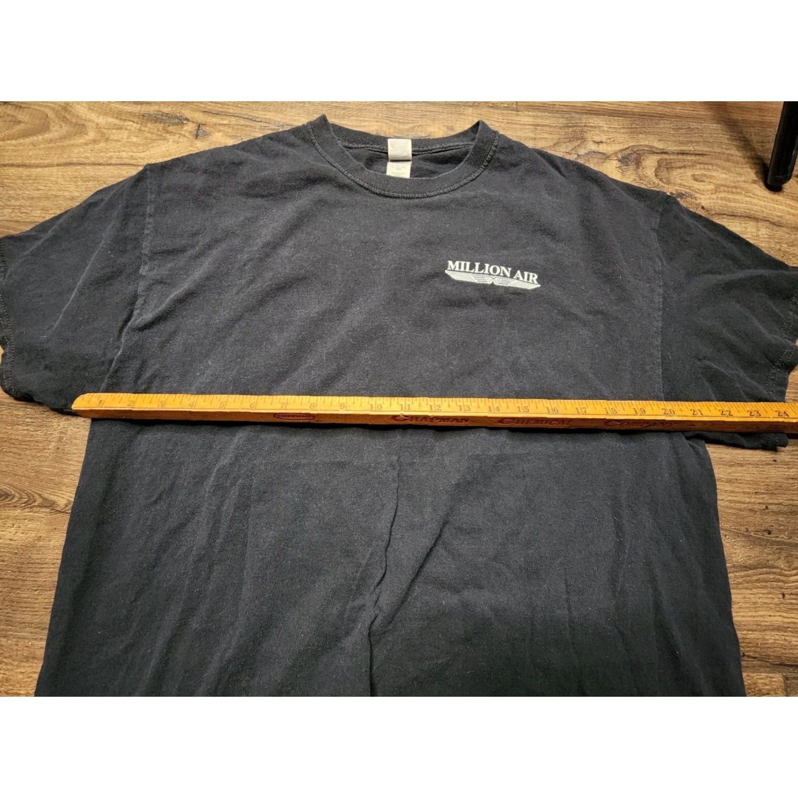 Gildan Million Air Military FIGHTER JET Double Sided Graphic T Shirt Mens XL Black Size US XL / EU 56 / 4 - 2 Thumbnail