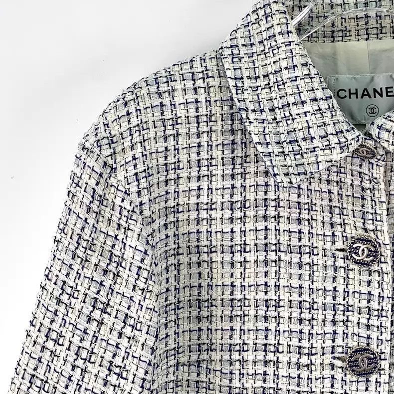 Chanel Chanel Colour-blocked lapel single-breasted long-sleeved w Size XS / US 0-2 / IT 36-38 - 3 Thumbnail