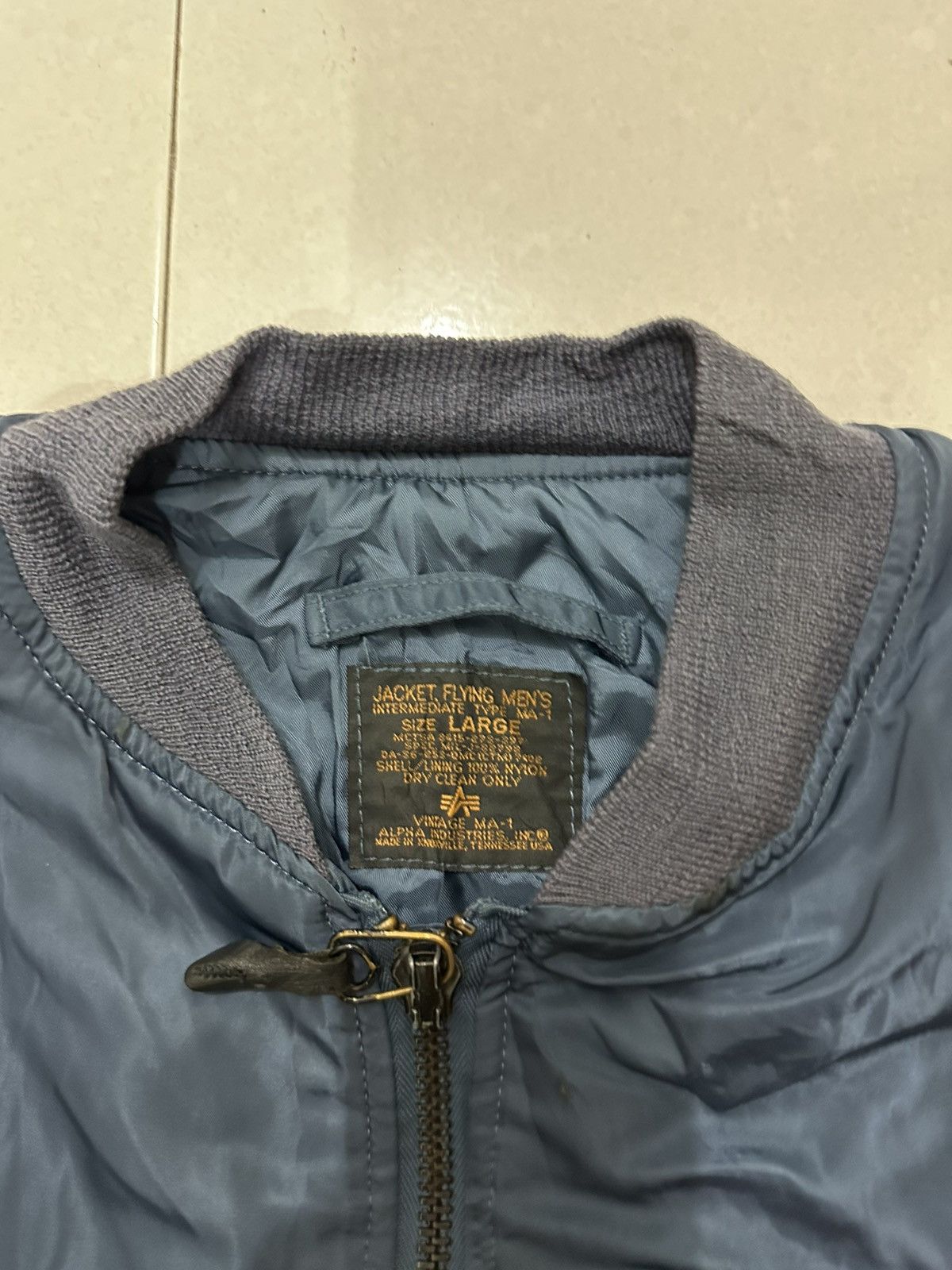 Alpha Industries VTG Alpha Industries MA-1 Bomber Jacket Size US L / EU 52-54 / 3 - 6 Thumbnail