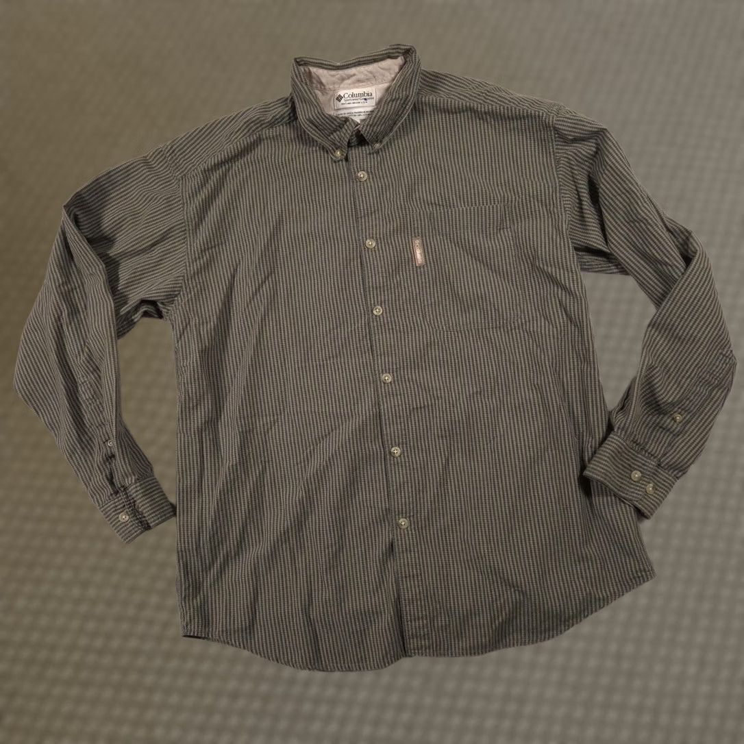 Vintage Columbia Shirt Mens L Green Check Button Front Long Sleeve Outdoor Casual Size US L / EU 52-54 / 3 - 1 Thumbnail