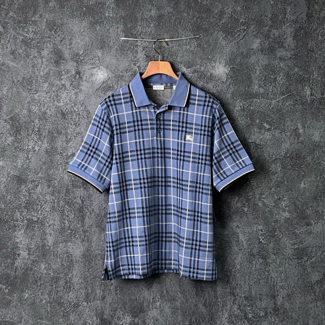 Burberry Burberry Cotton Plaid Polo m Men Size US M / EU 48-50 / 2 - 1 Thumbnail