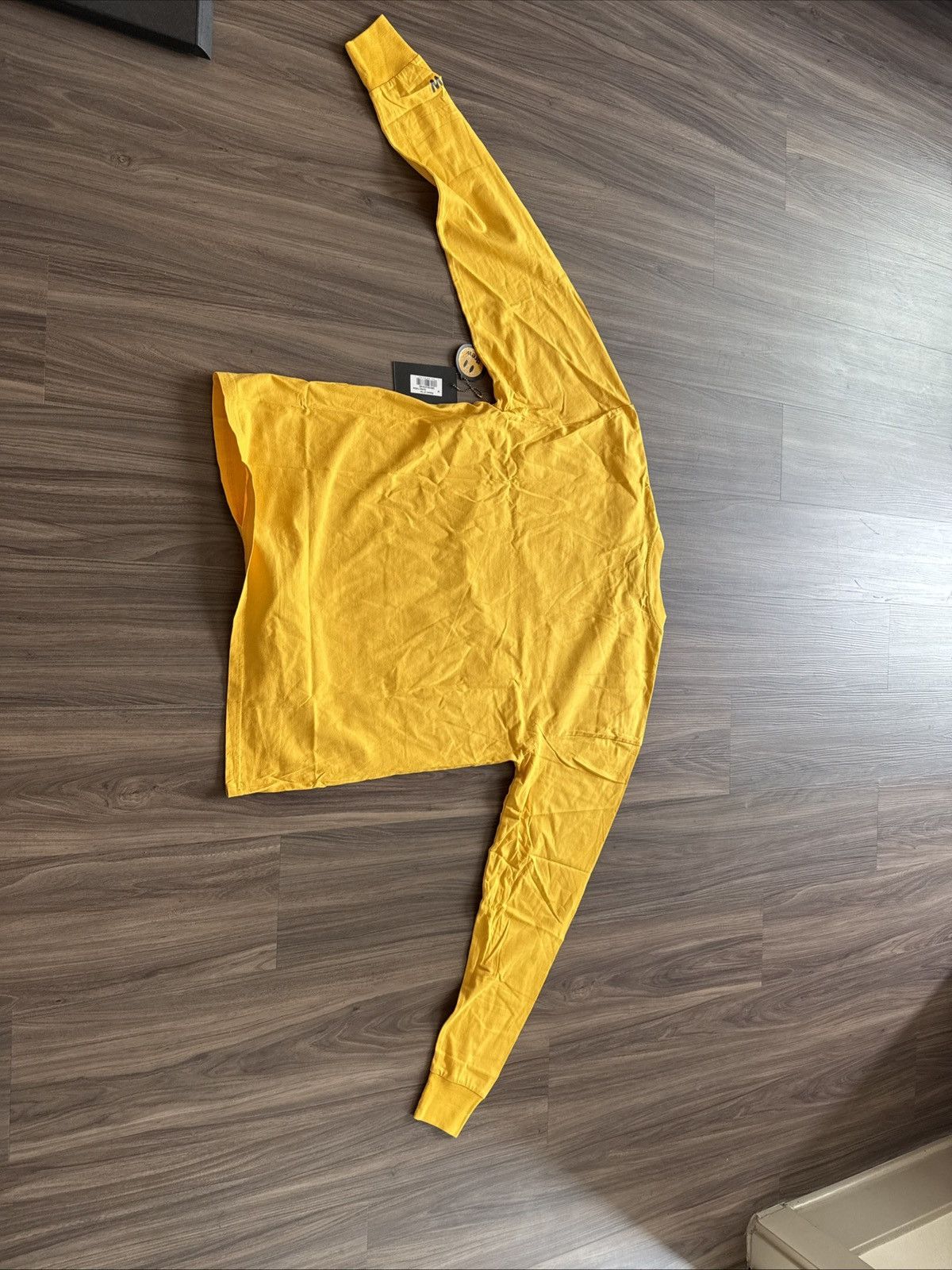 Drew House × Justin Bieber NWT Drew House Mascot Long Sleeve Tee Golden Yellow Size M Size US M / EU 48-50 / 2 - 6 Thumbnail