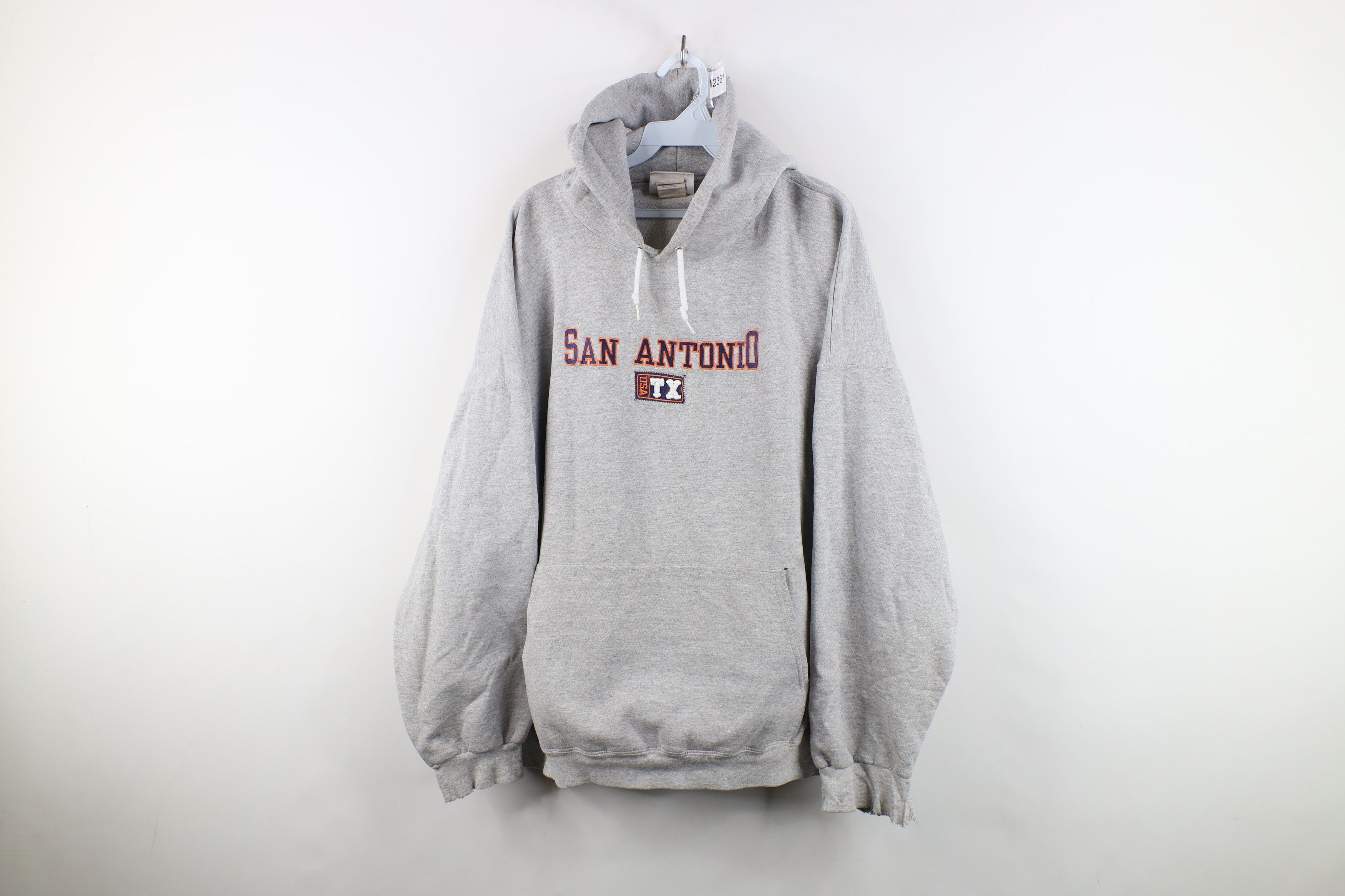 Vintage Vintage 90s Streetwear San Antonio Texas Hoodie Sweatshirt Size US XXL / EU 58 / 5 - 1 Thumbnail