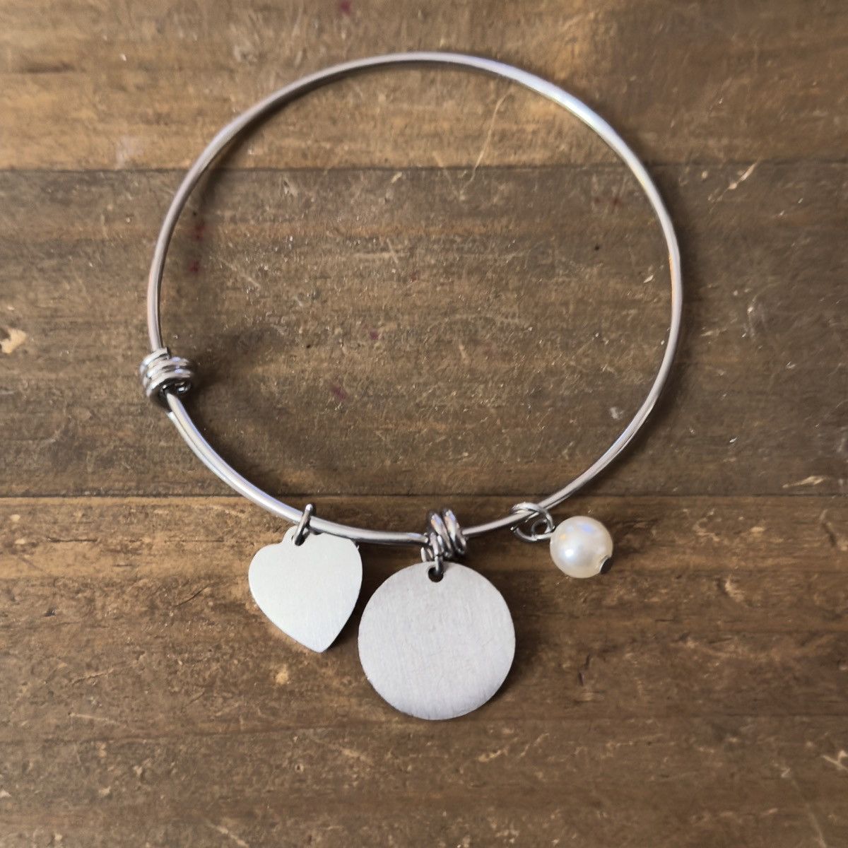 Other Silver tone Goddaughter expandable bangle charm bracelet Size ONE SIZE - 2 Thumbnail