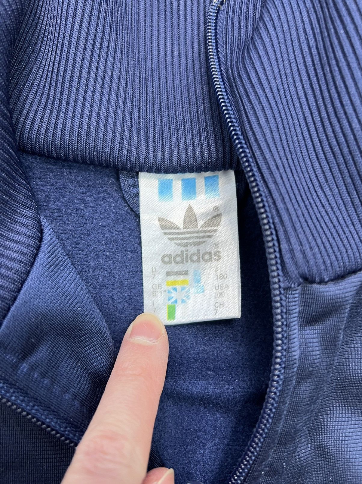 Adidas × Vintage Sweatshirt Adidas Vintage 80’s 90’s Zipped Size US L / EU 52-54 / 3 - 3 Thumbnail