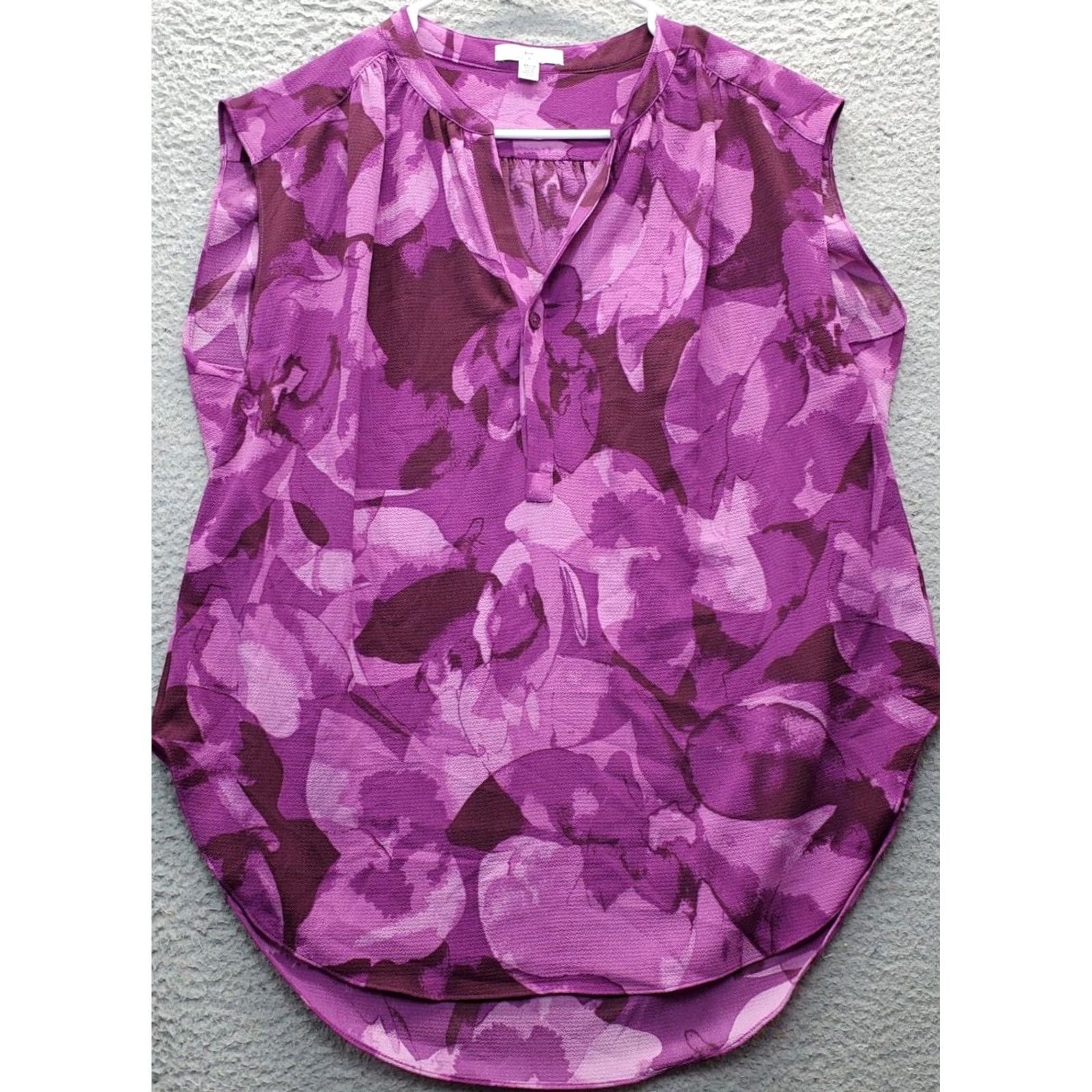 Halston Halston Blouse Women's XS Multicolor Tie Dye Sleeveless V-Neck Button 1/4 Rounded Hem Casual Shaping Mens Womens Size XS / US 0-2 / IT 36-38 - 2 Thumbnail