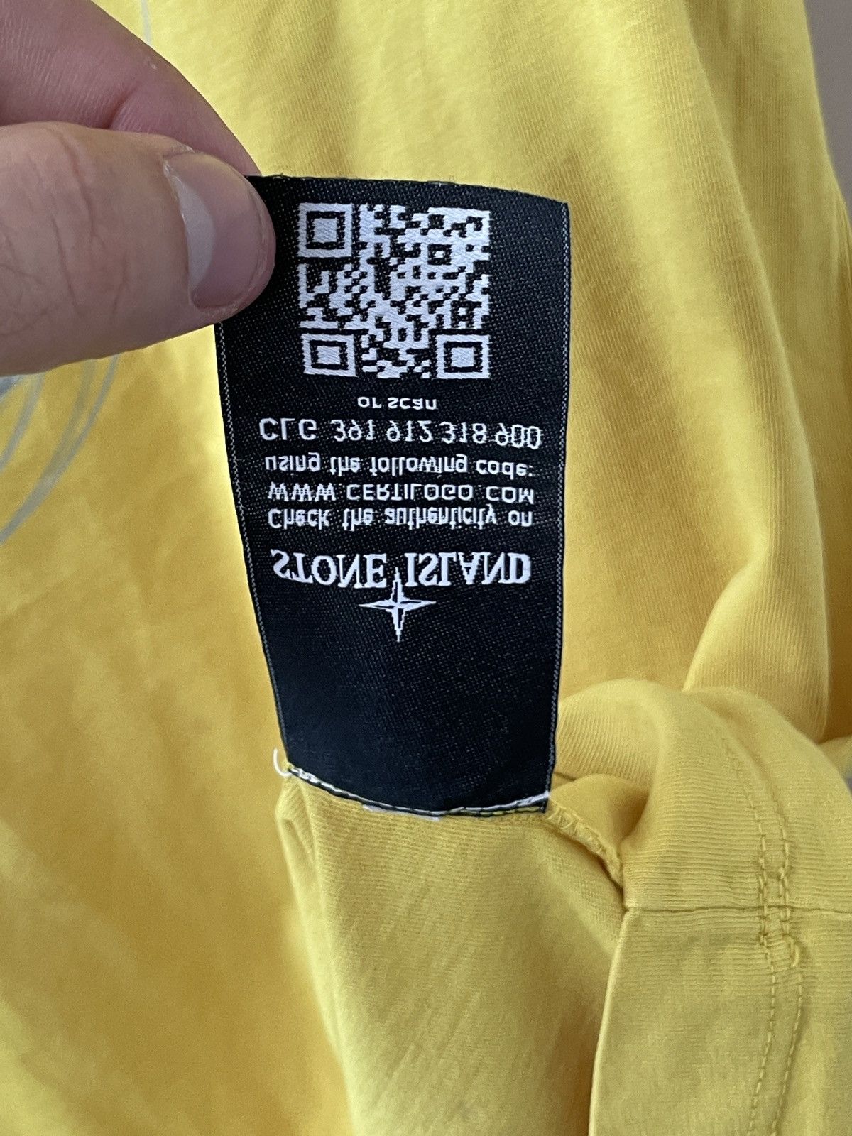 Stone Island Stone Island T shirt Yellow big logo Size US XL / EU 56 / 4 - 9 Thumbnail