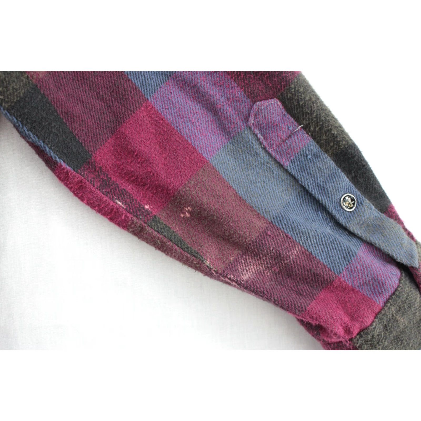 Wrangler VINTAGE Wrangler Heavy Flannel Shirt Mens M Red Plaid X-Long Tails Pearl Snap Wrangler Wrancher Button-Up Size US M / EU 48-50 / 2 - 2 Thumbnail