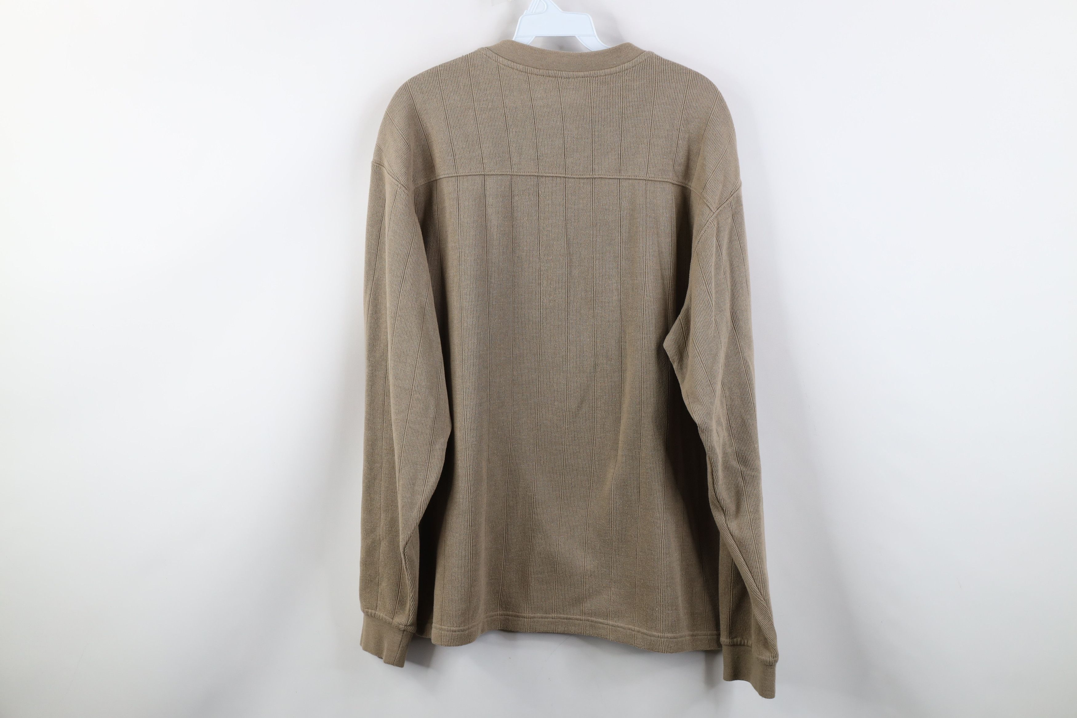Columbia Vintage 90s Y2K Columbia Ribbed Knit Long Sleeve T-Shirt Size US M / EU 48-50 / 2 - 9 Thumbnail
