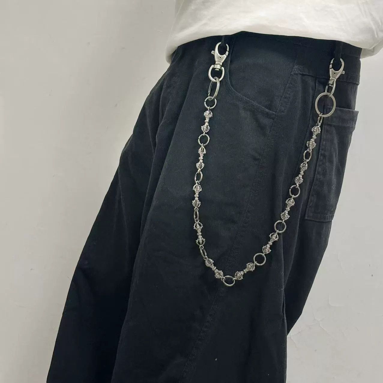 Vintage Retro hip-hop punk style jeans waist chain Size ONE SIZE - 3 Thumbnail