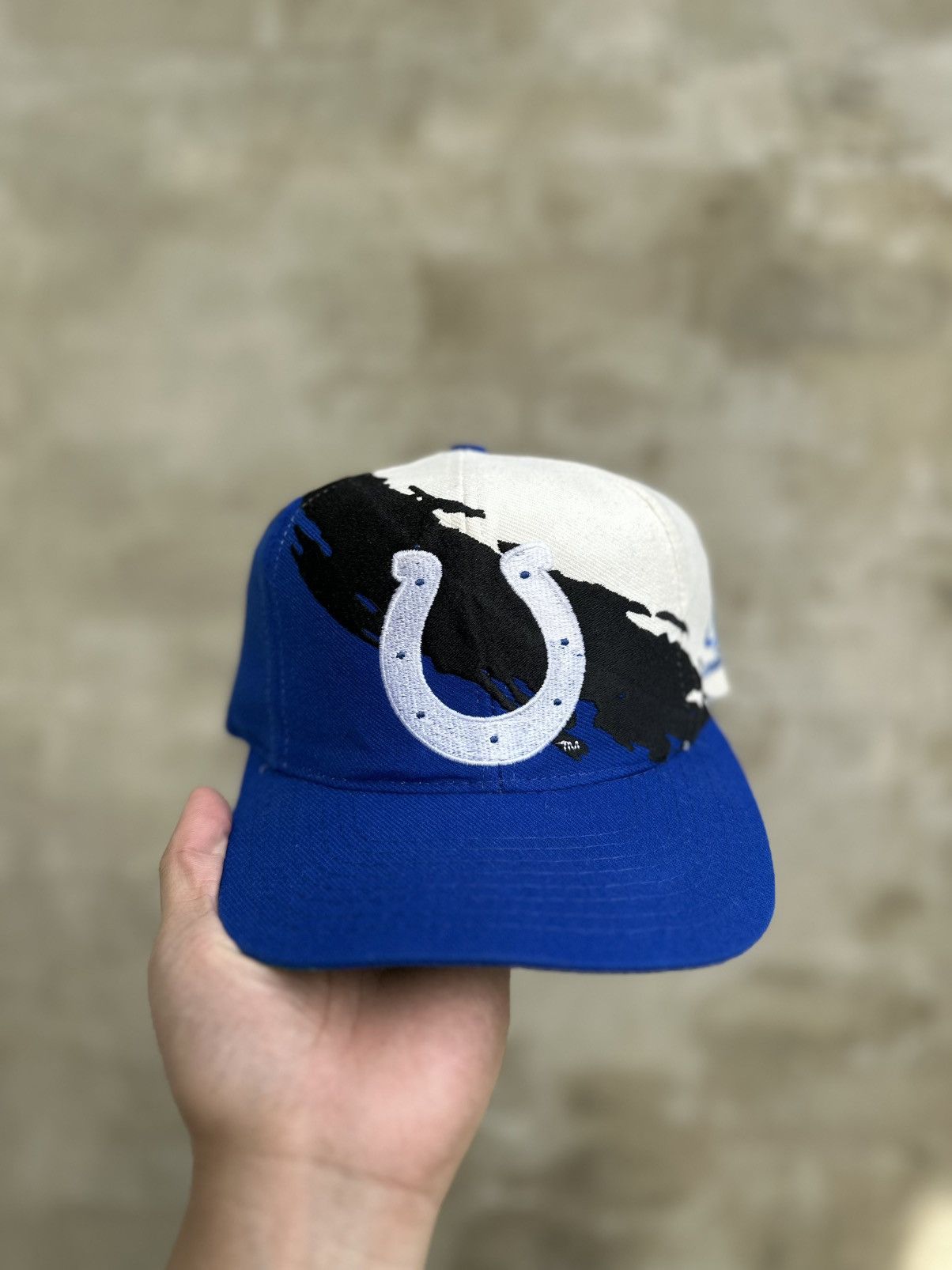 Logo Athletic × Sports Specialties × Vintage Indianapolis Colts Logo Athletic Splash Snapback Hat Size ONE SIZE - 2 Thumbnail