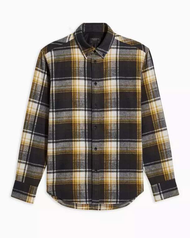 Rag & Bone Rag & Bone Black and Yellow Fit 2 Tomlin Shirt (Brand New) Size S / US 4 / IT 40 - 1 Thumbnail