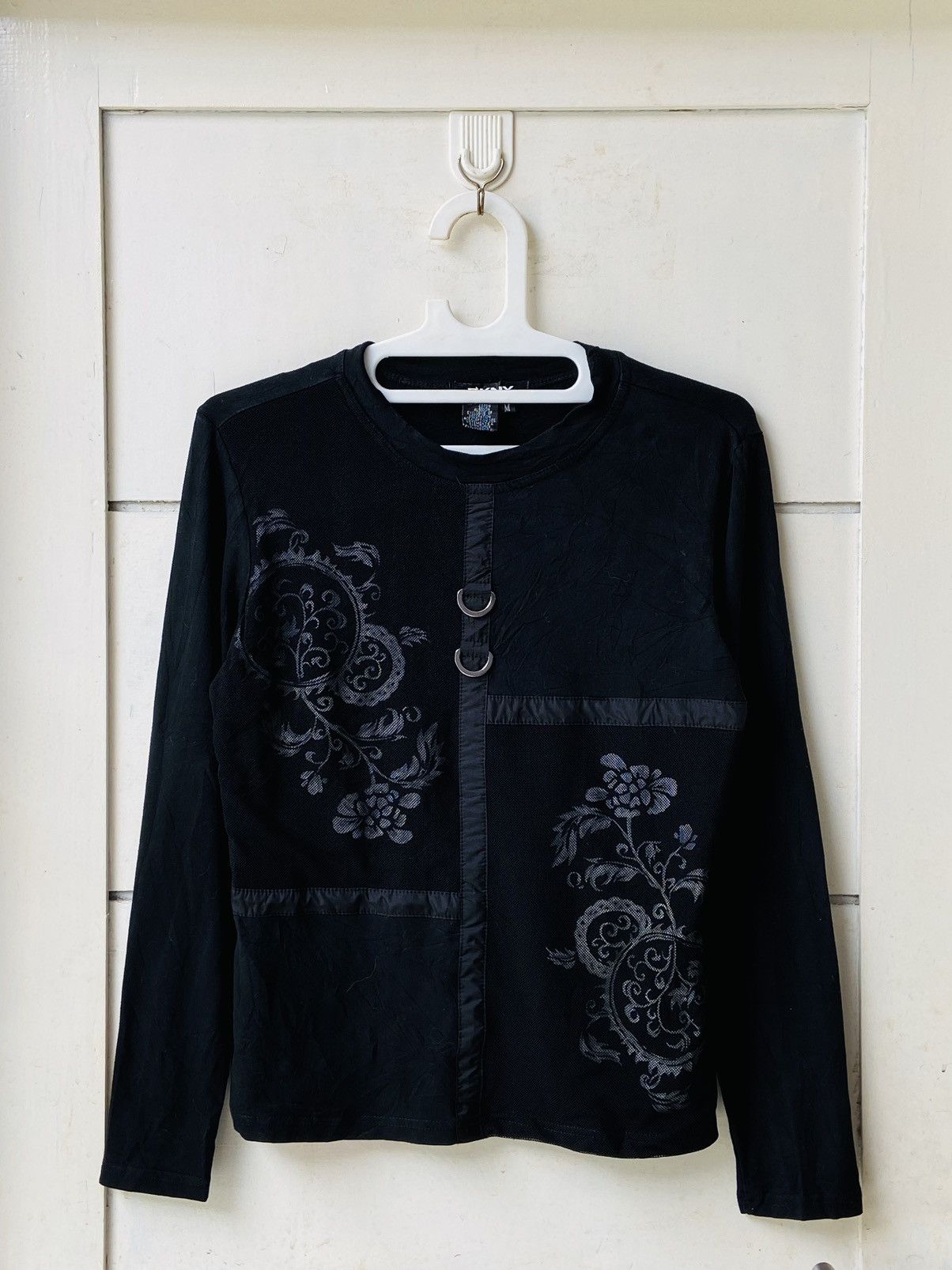 DKNY DKNY Black Mesh Long Sleeve Size US S / EU 44-46 / 1 - 6 Thumbnail